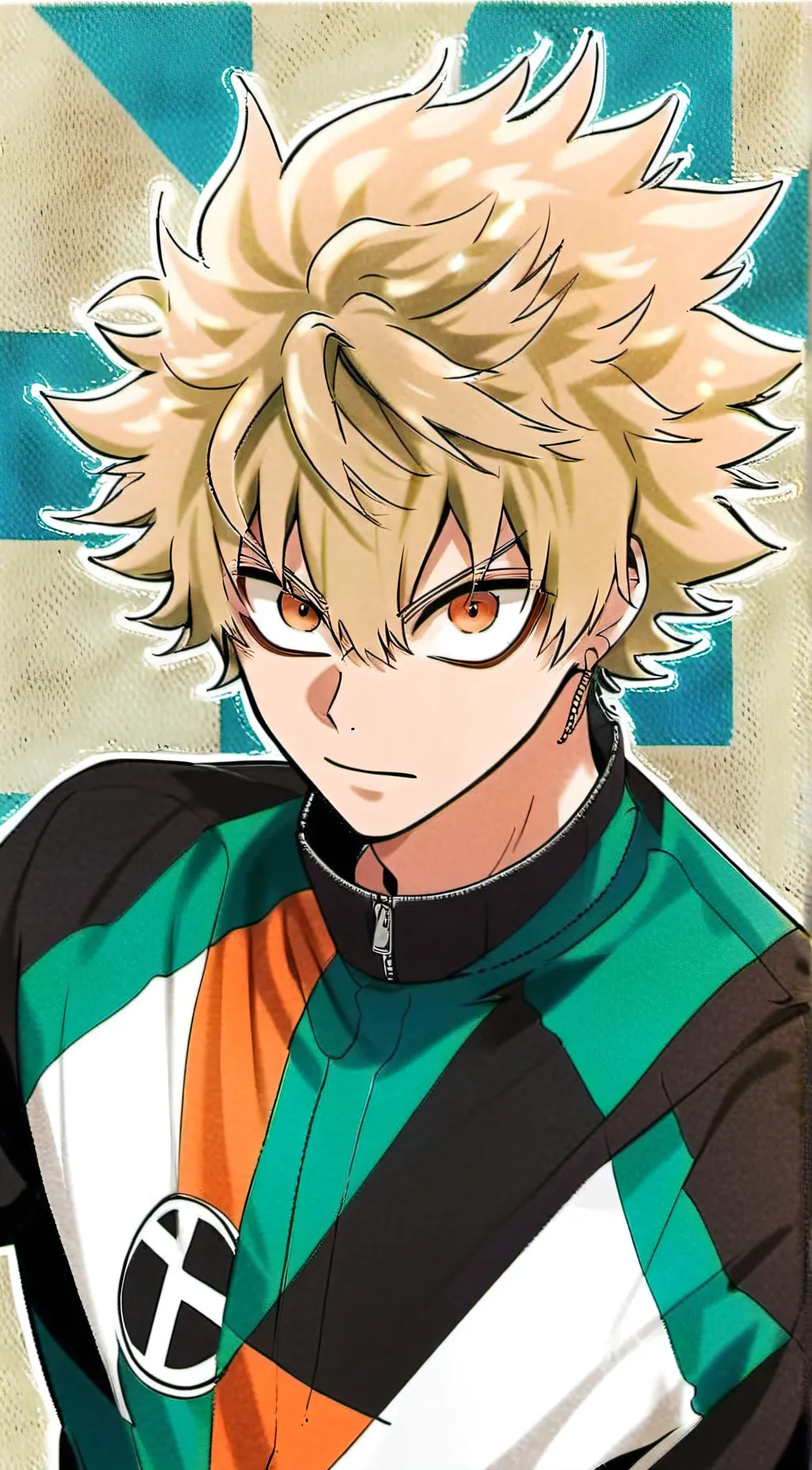 ai character: Katsuki Bakugo background