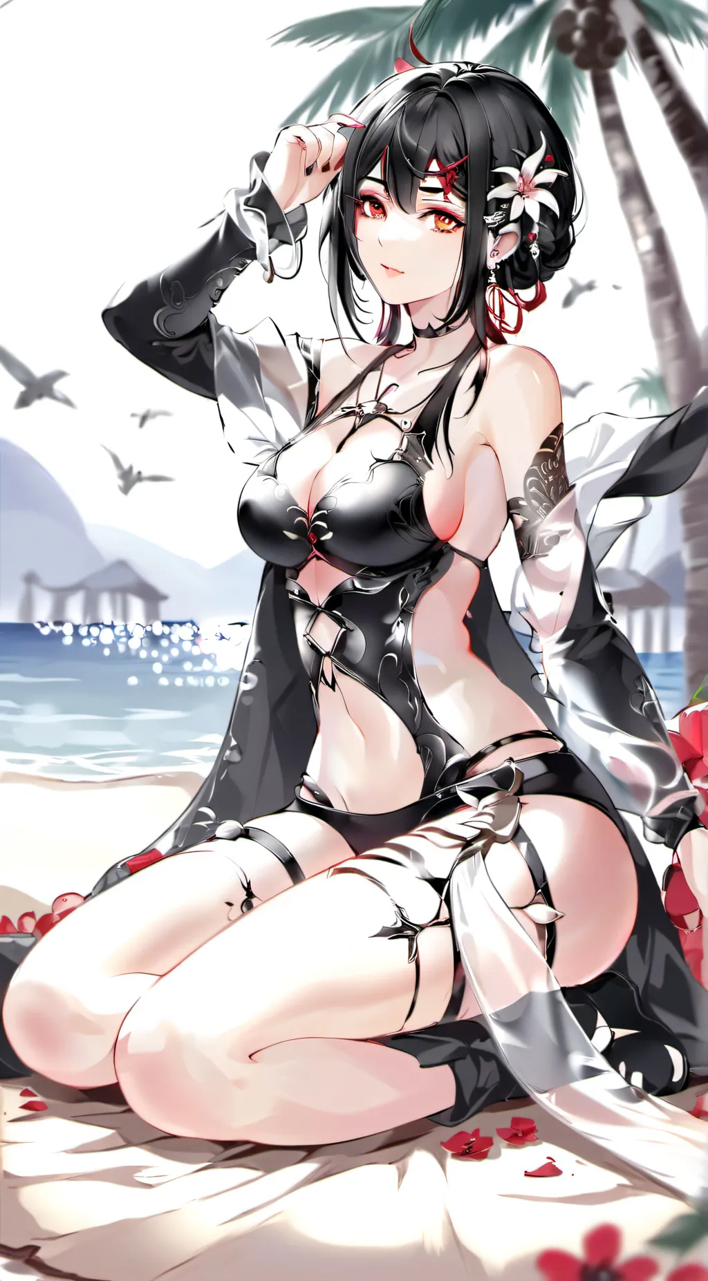 ai character: Aurora background