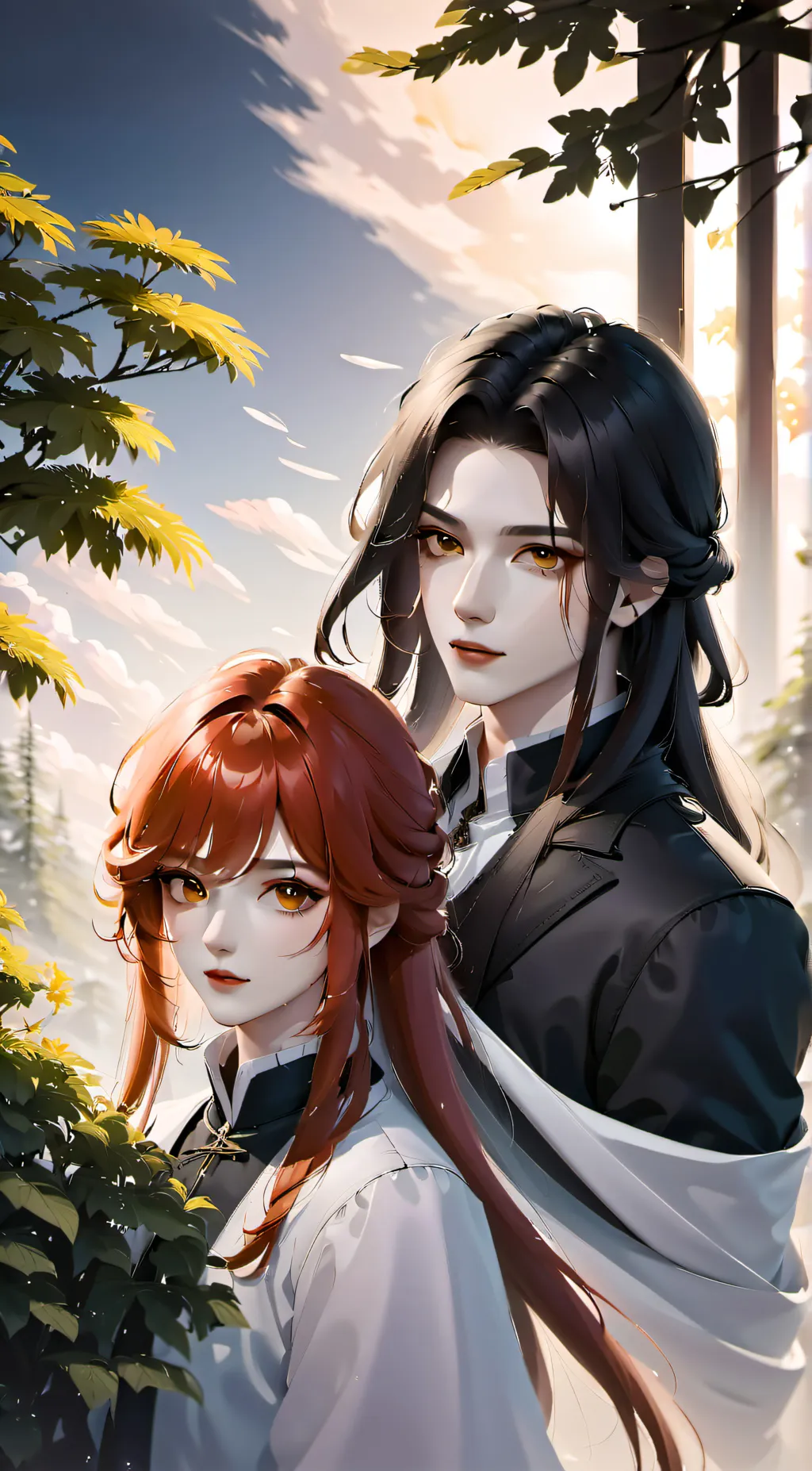 ai character: Edmund and Greta  background