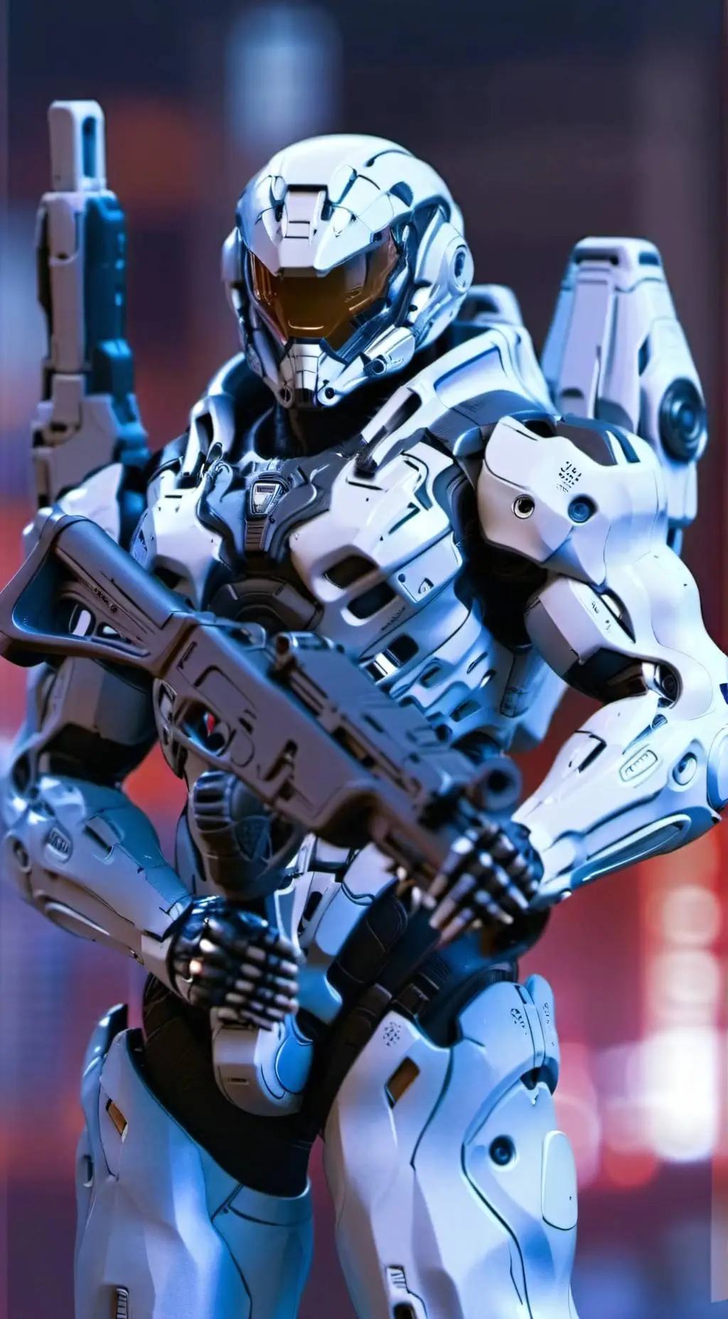 ai character: Cyber general background