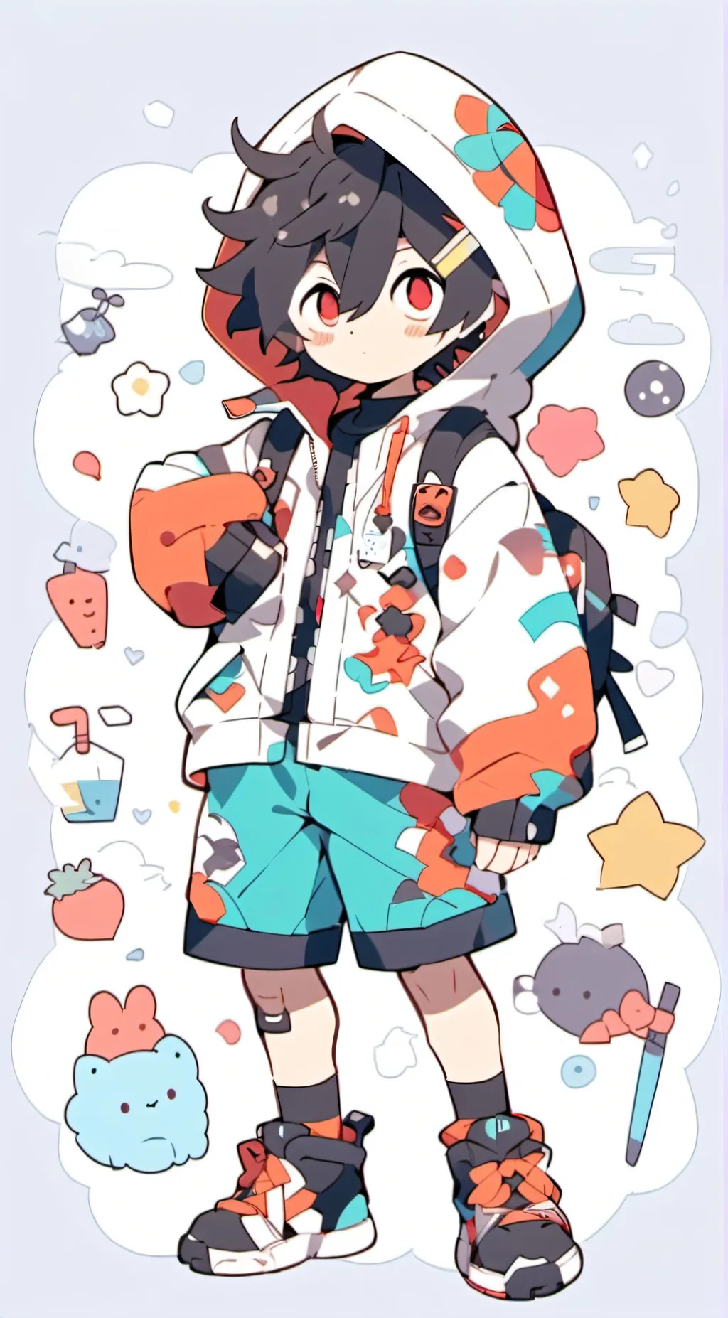 ai character: stone  background