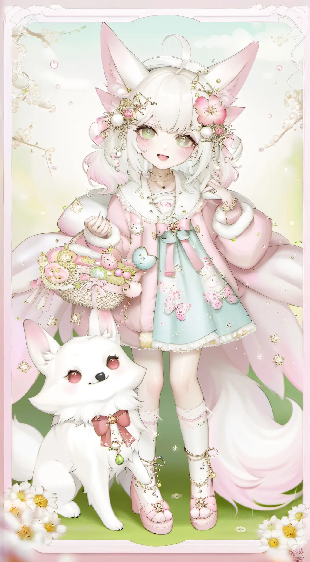 ai character: hikeing critters background