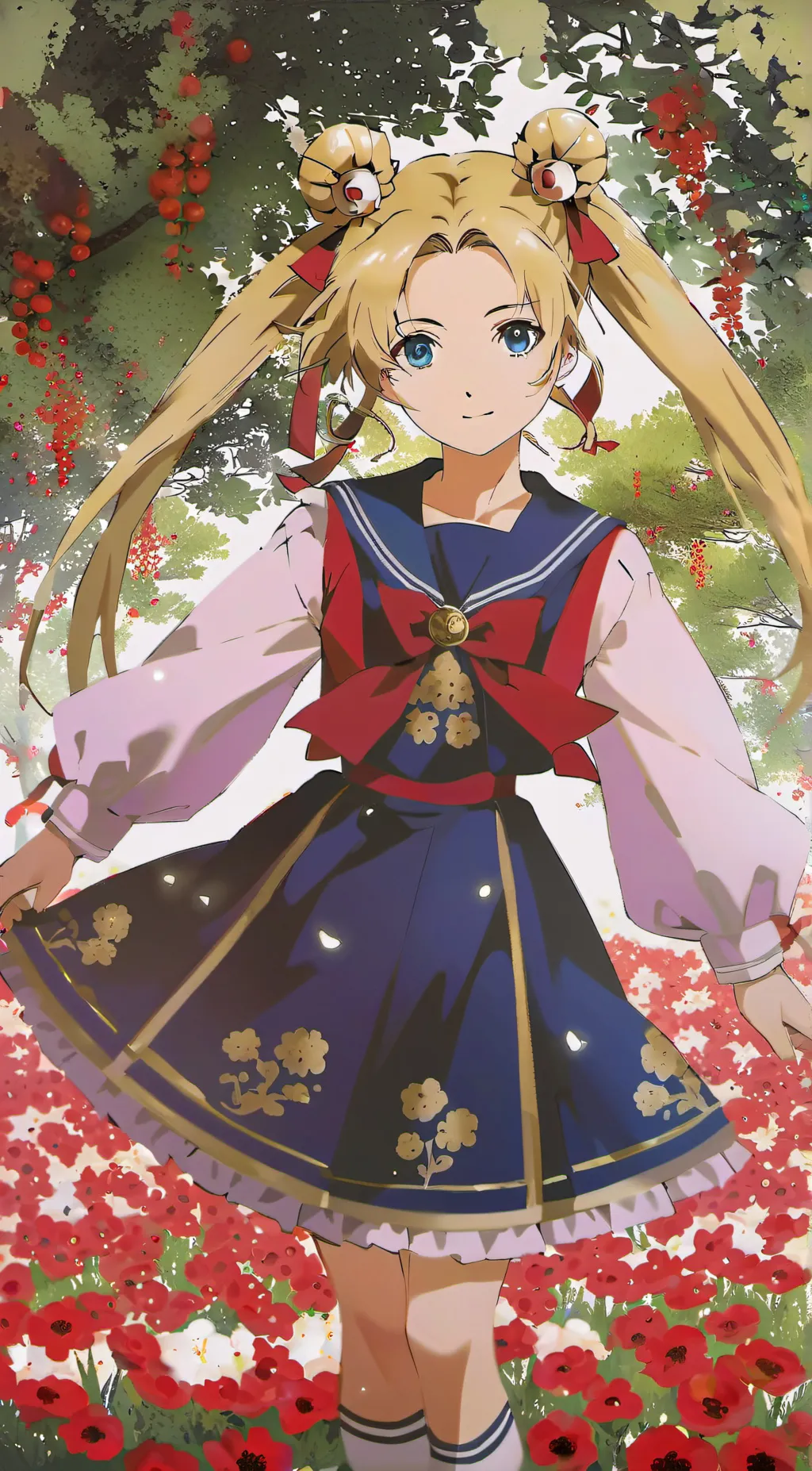 ai character: Sailor Moon  background