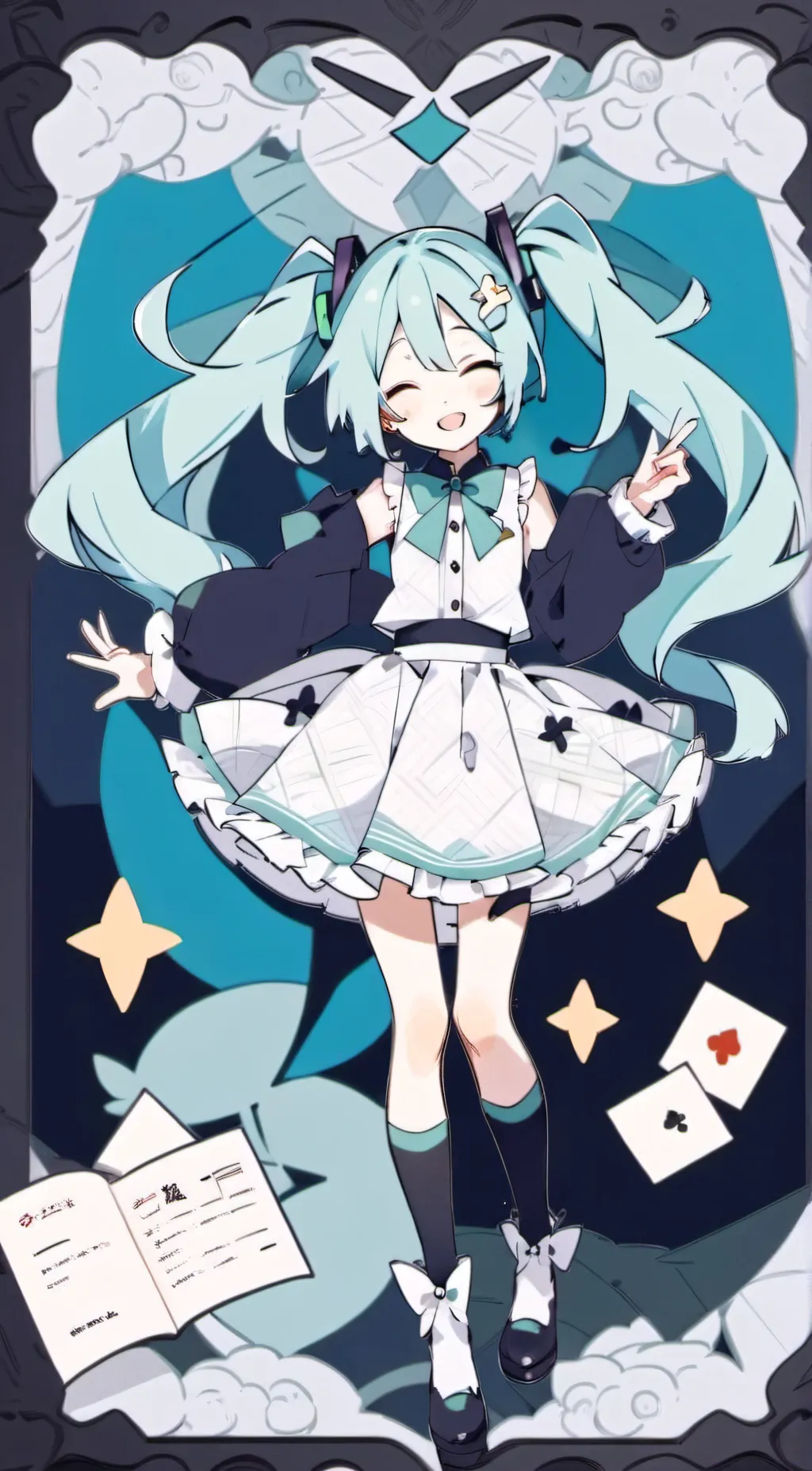ai character: miku background