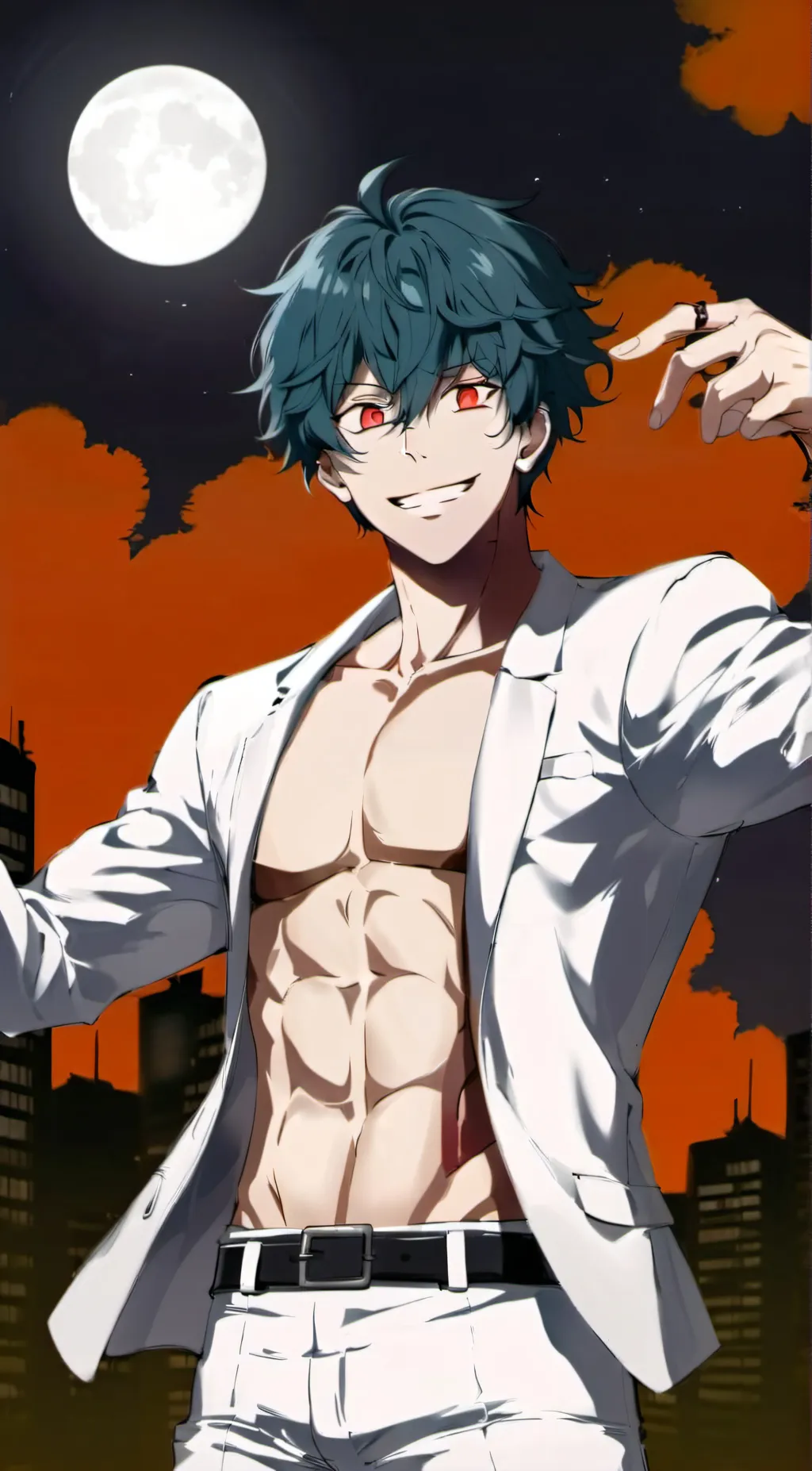 ai character: Deku villain  background