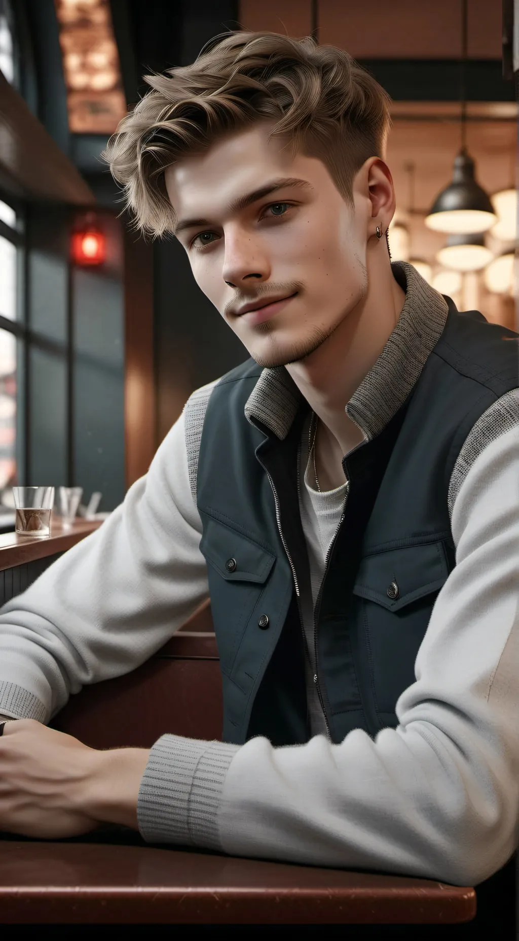 ai character: Aaron  background