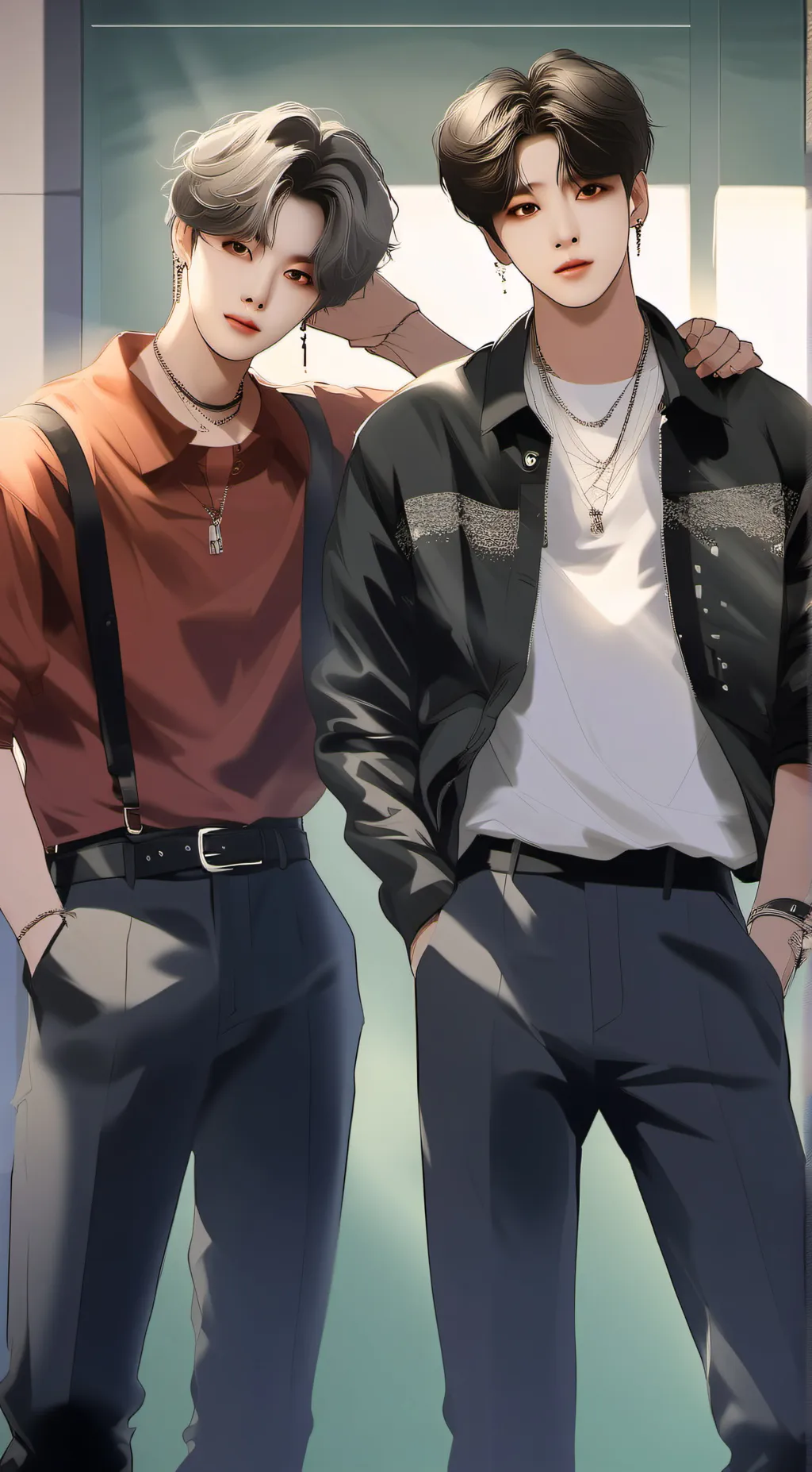 ai character: jungkook from bts background