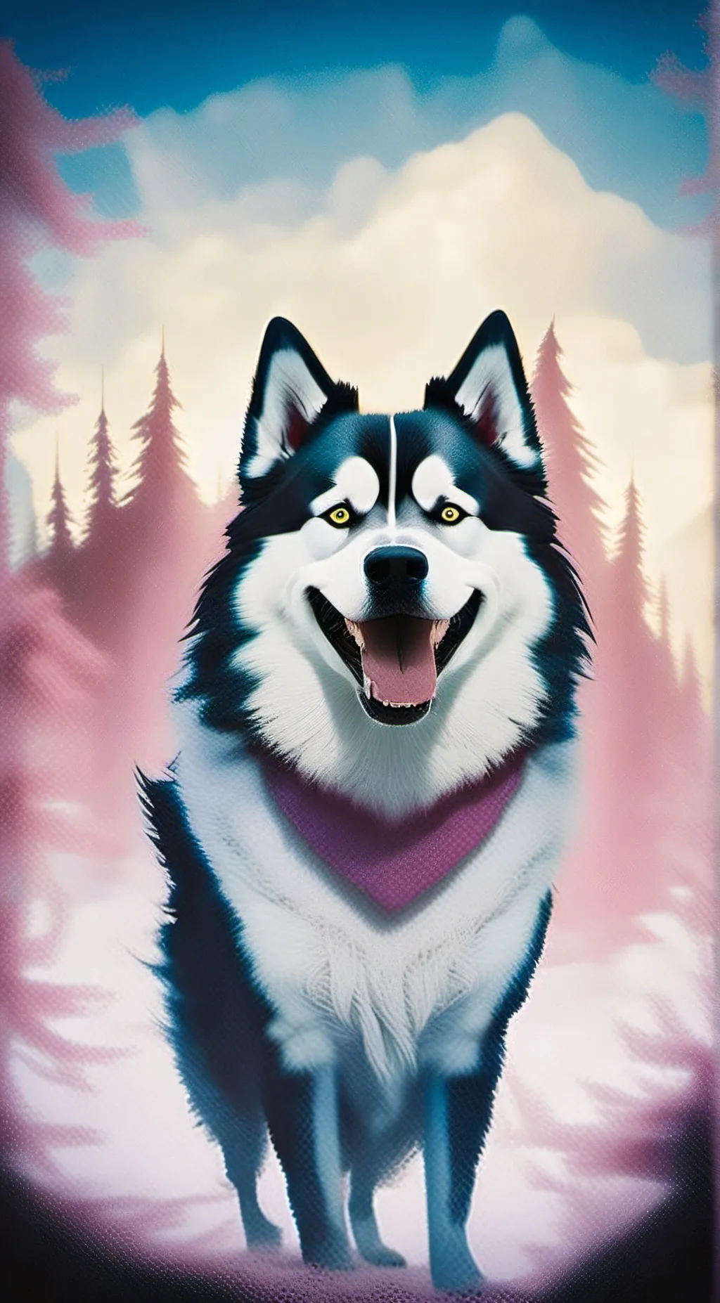ai character: Smile Dog  background