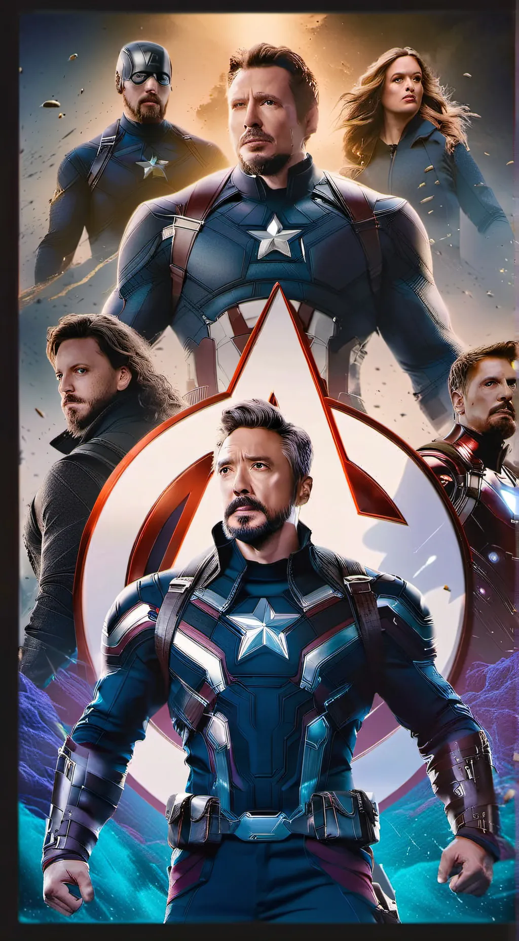 ai character: AVENGERS background