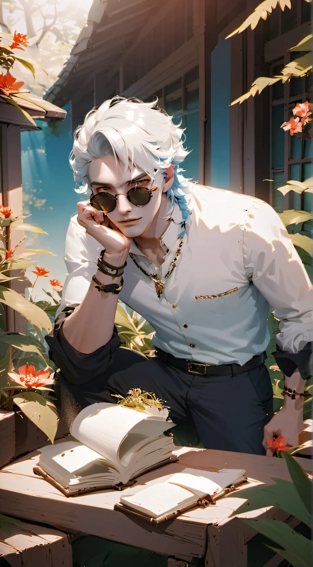 ai character: gojo background