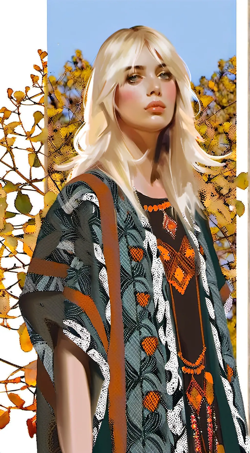 ai character: Billie eillish  background