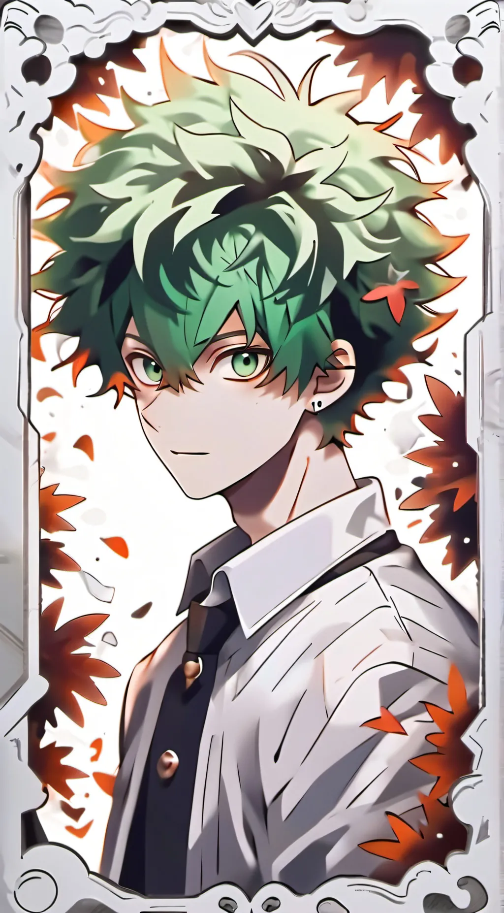 ai character: bakugo y deku background