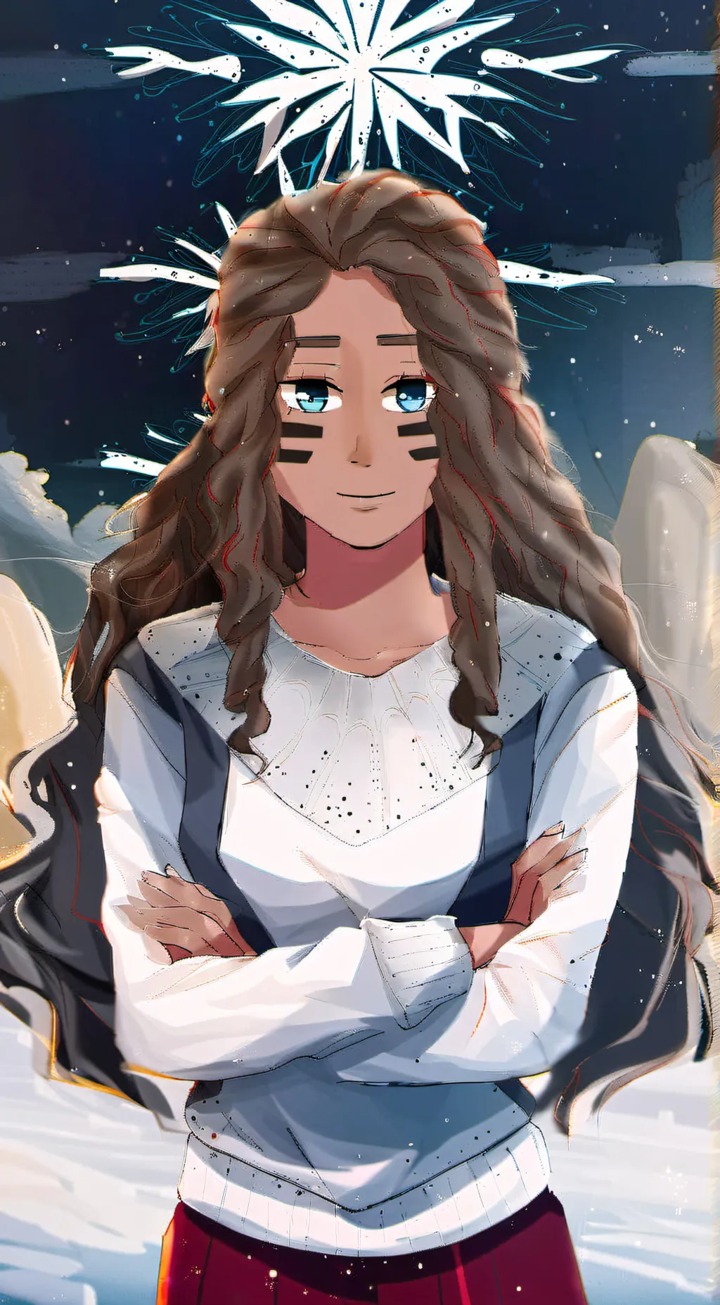 ai character: Crystal background