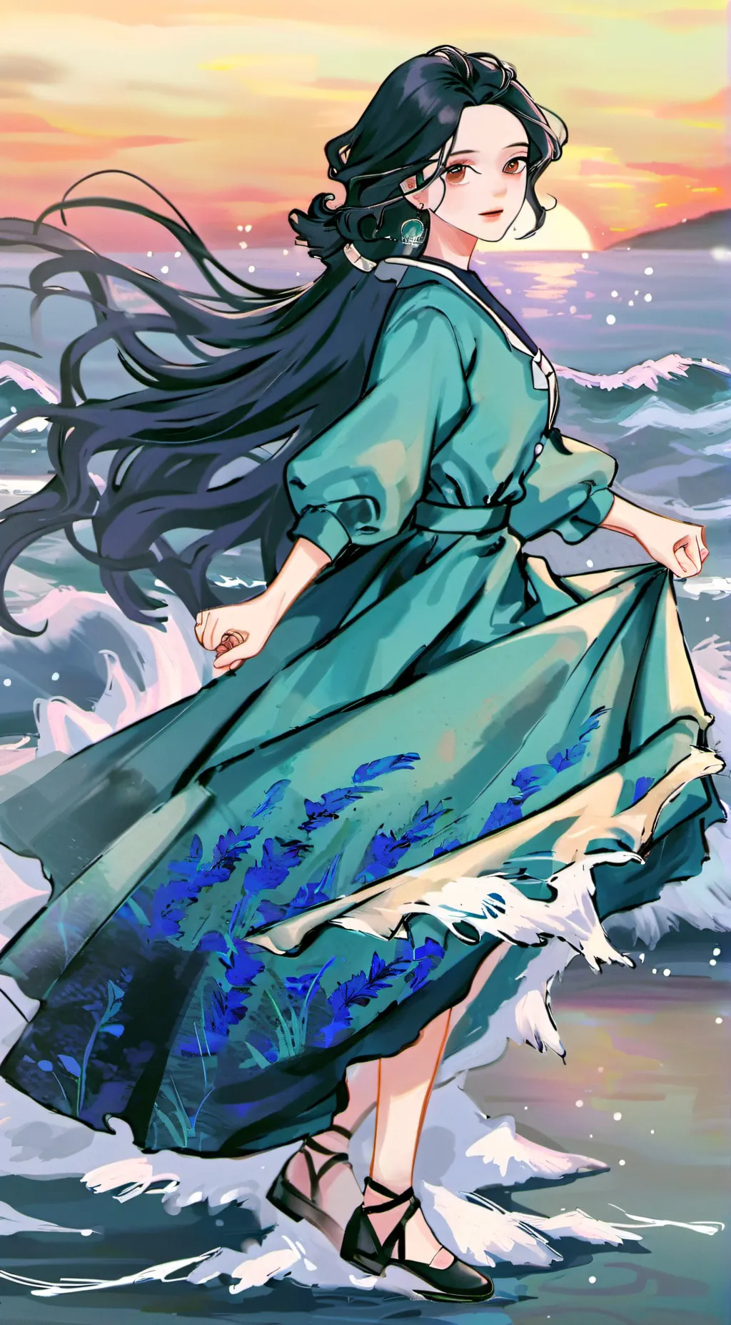 ai character: Arora  background