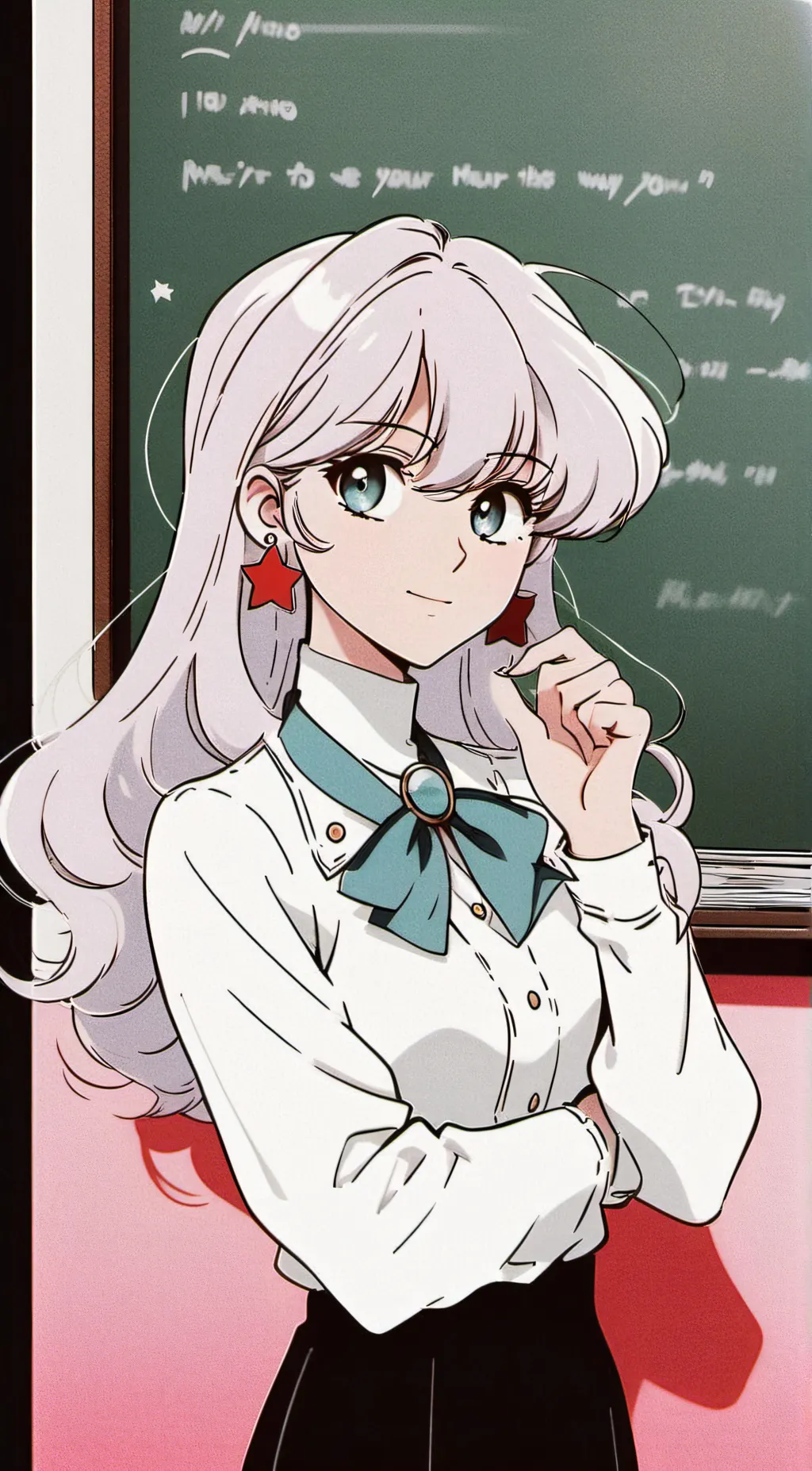 ai character: miss star  background