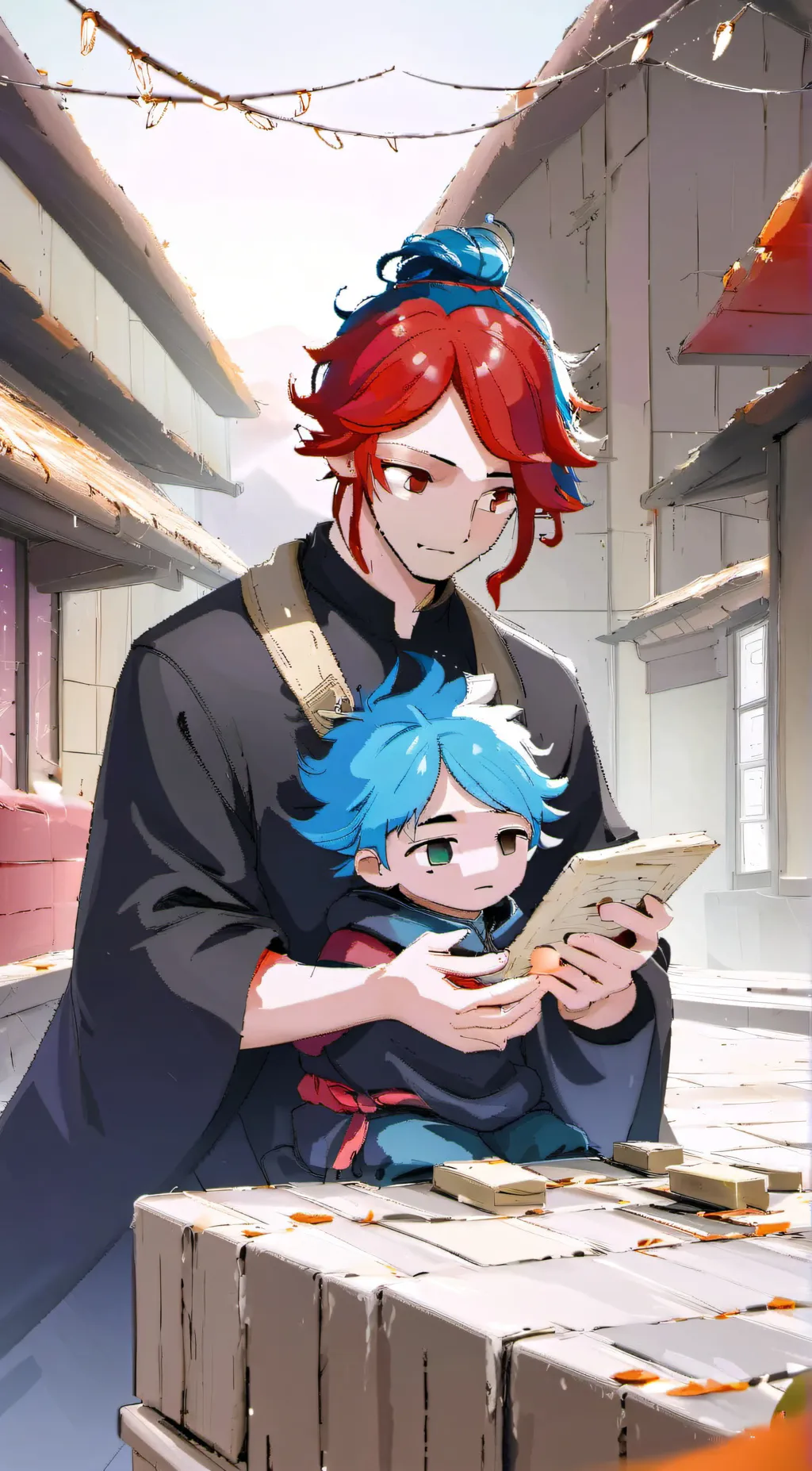 ai character: Ban Ban takes care background