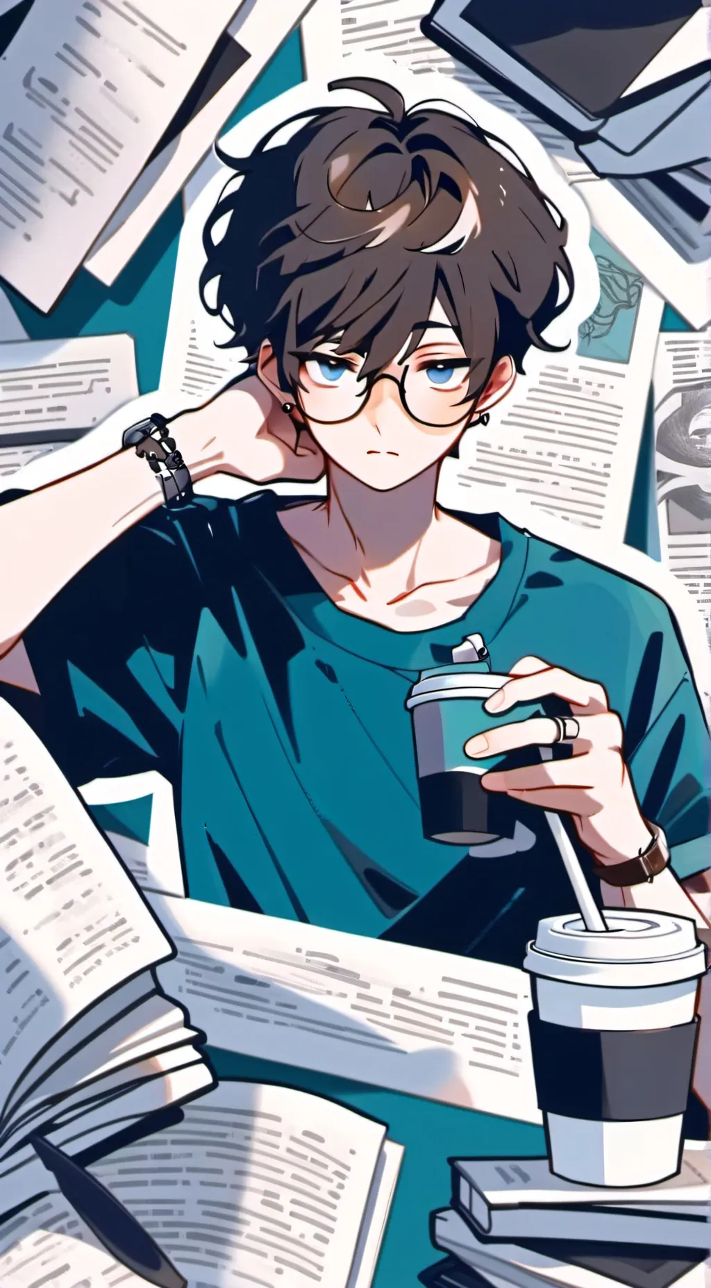 ai character: oliver  background