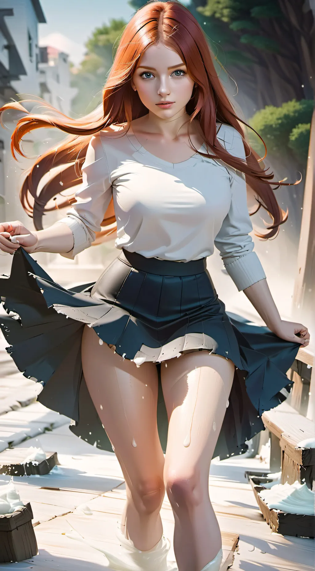 ai character: Kayley  background