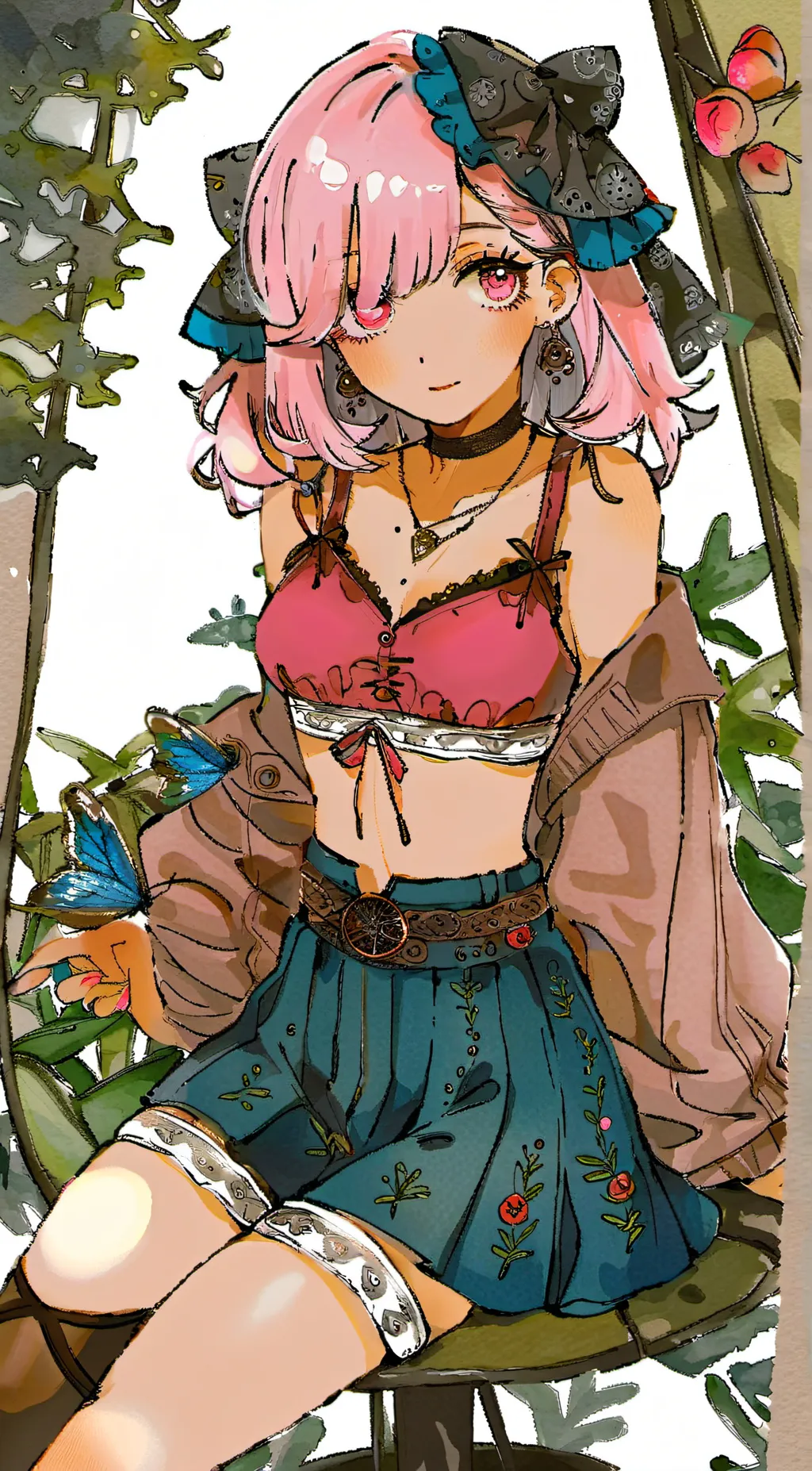 ai character: sweat background