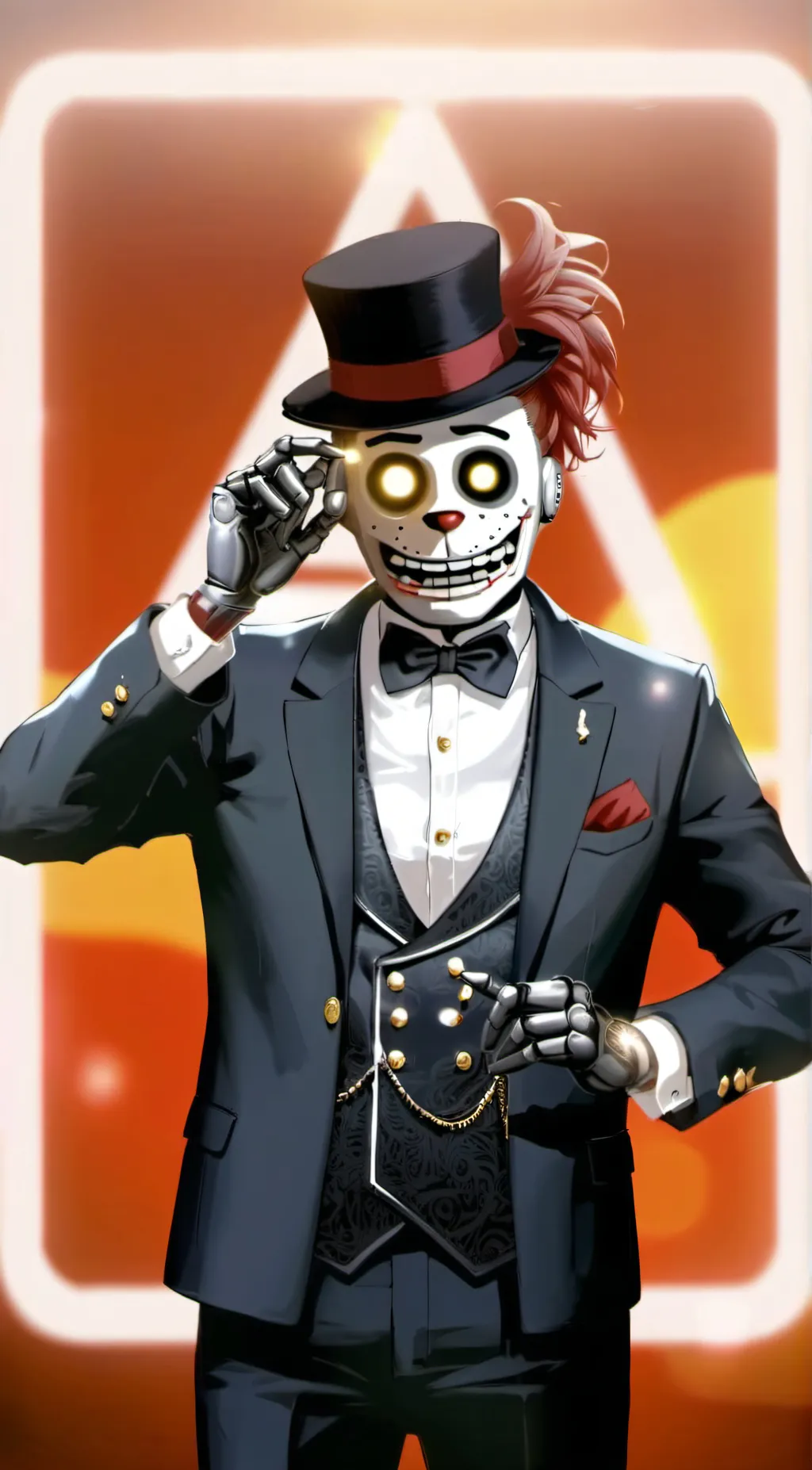 ai character: glamrock freddy  background