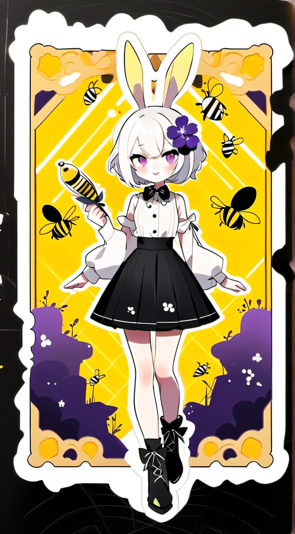 ai character: Fuzz buzz background