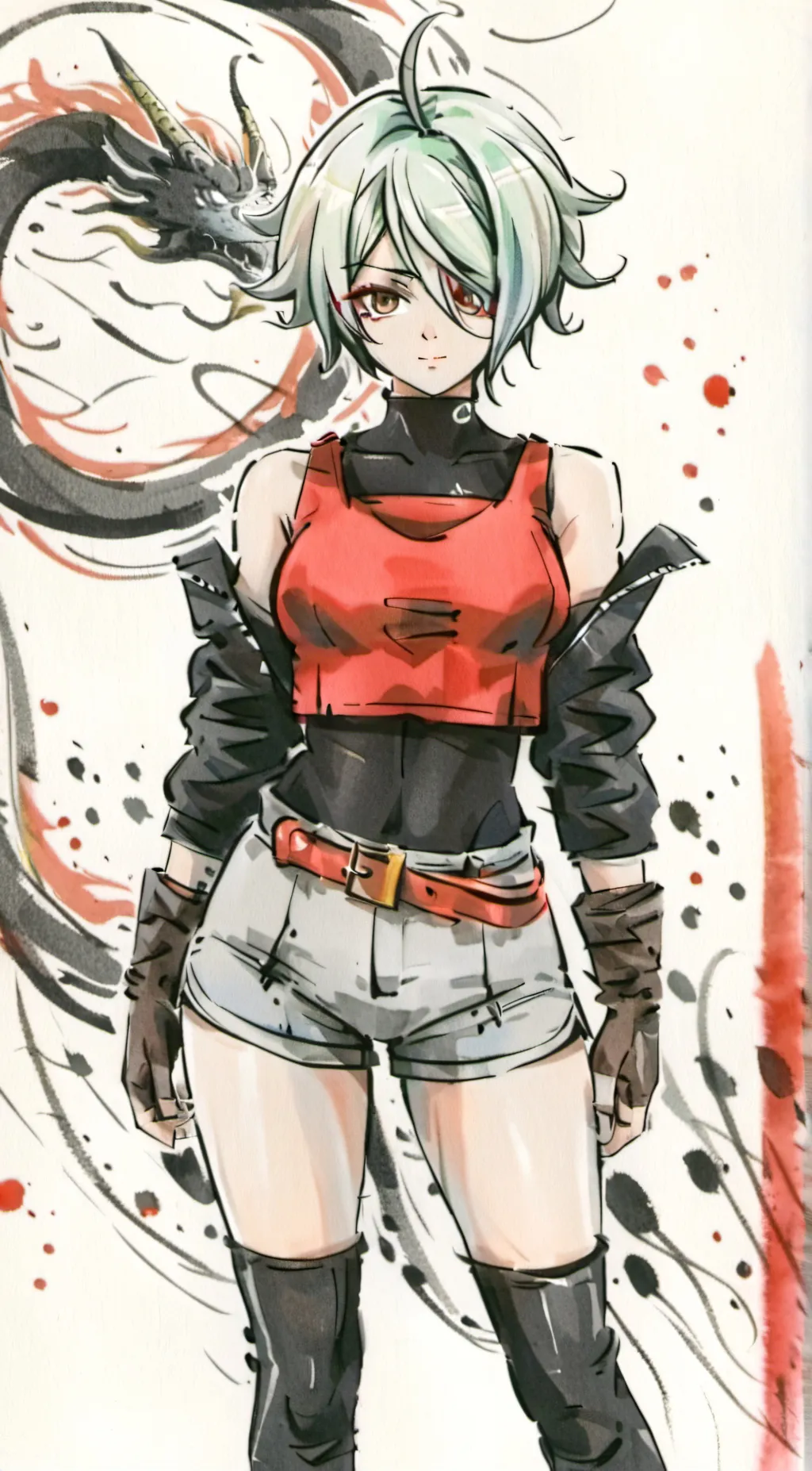 ai character: Aurora background