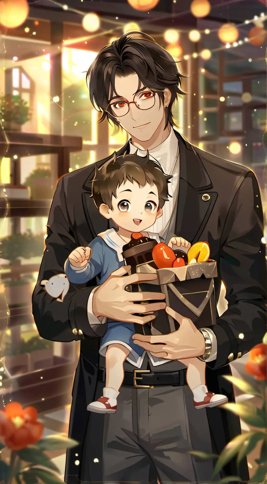 ai character: Alex and Ash  background