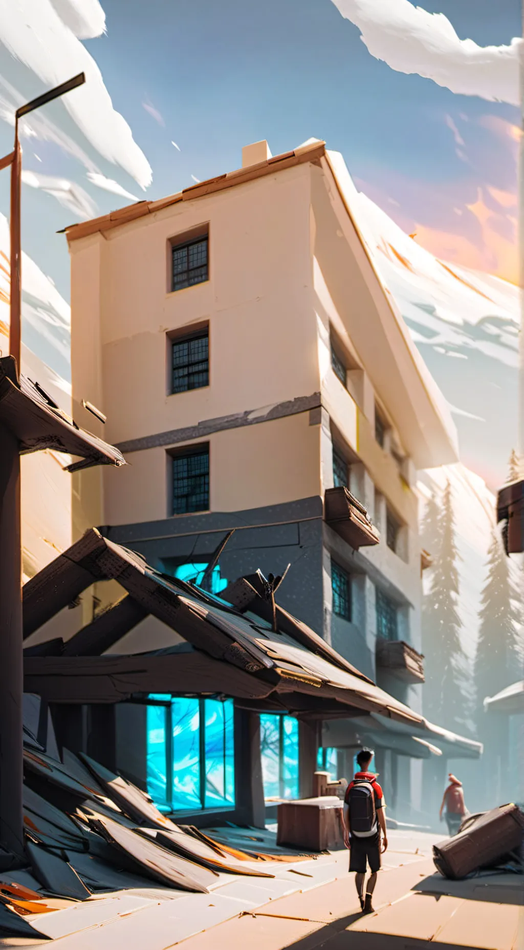 ai character: mha X different  background