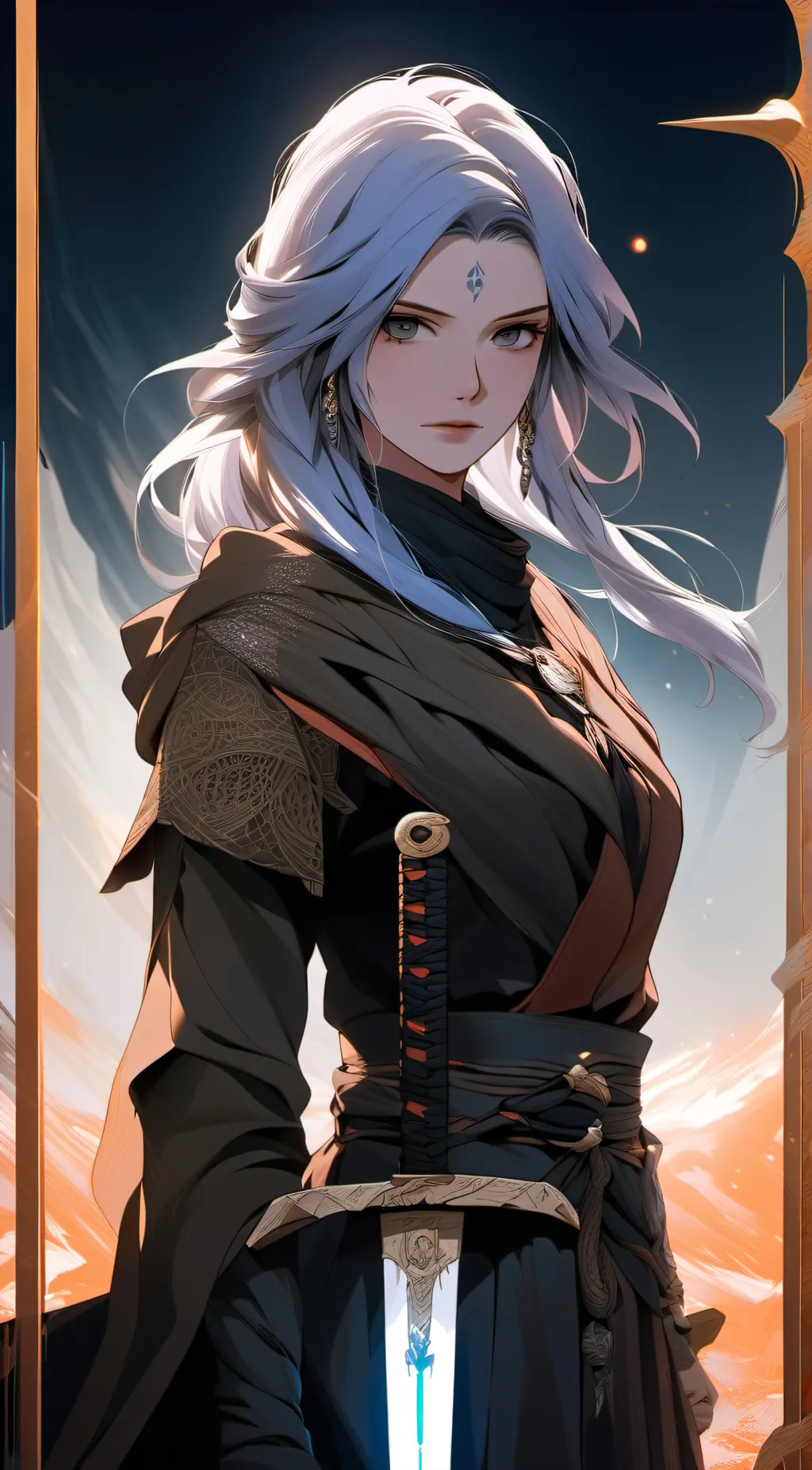 ai character: Ashley  background