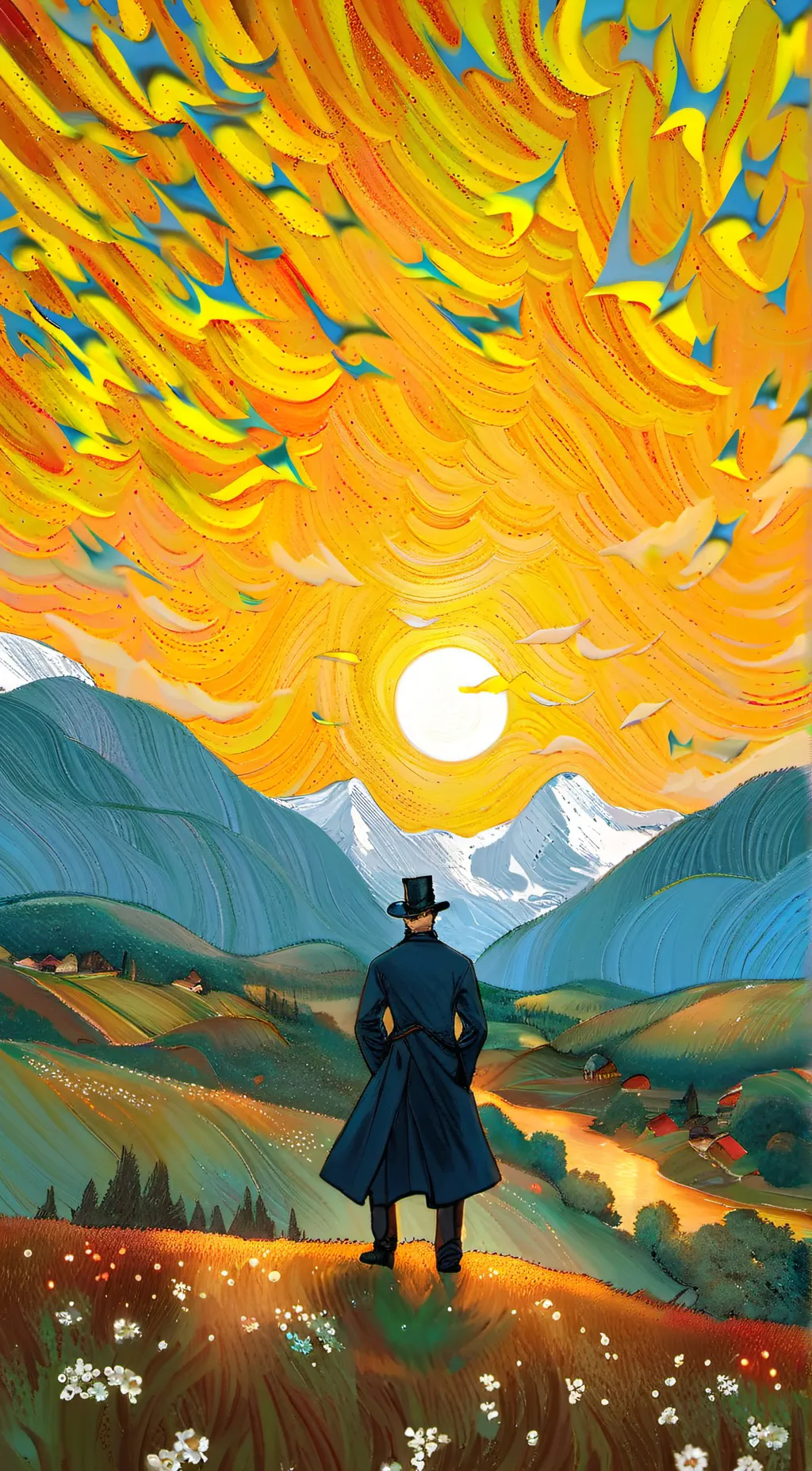 ai character: smiling critters  background