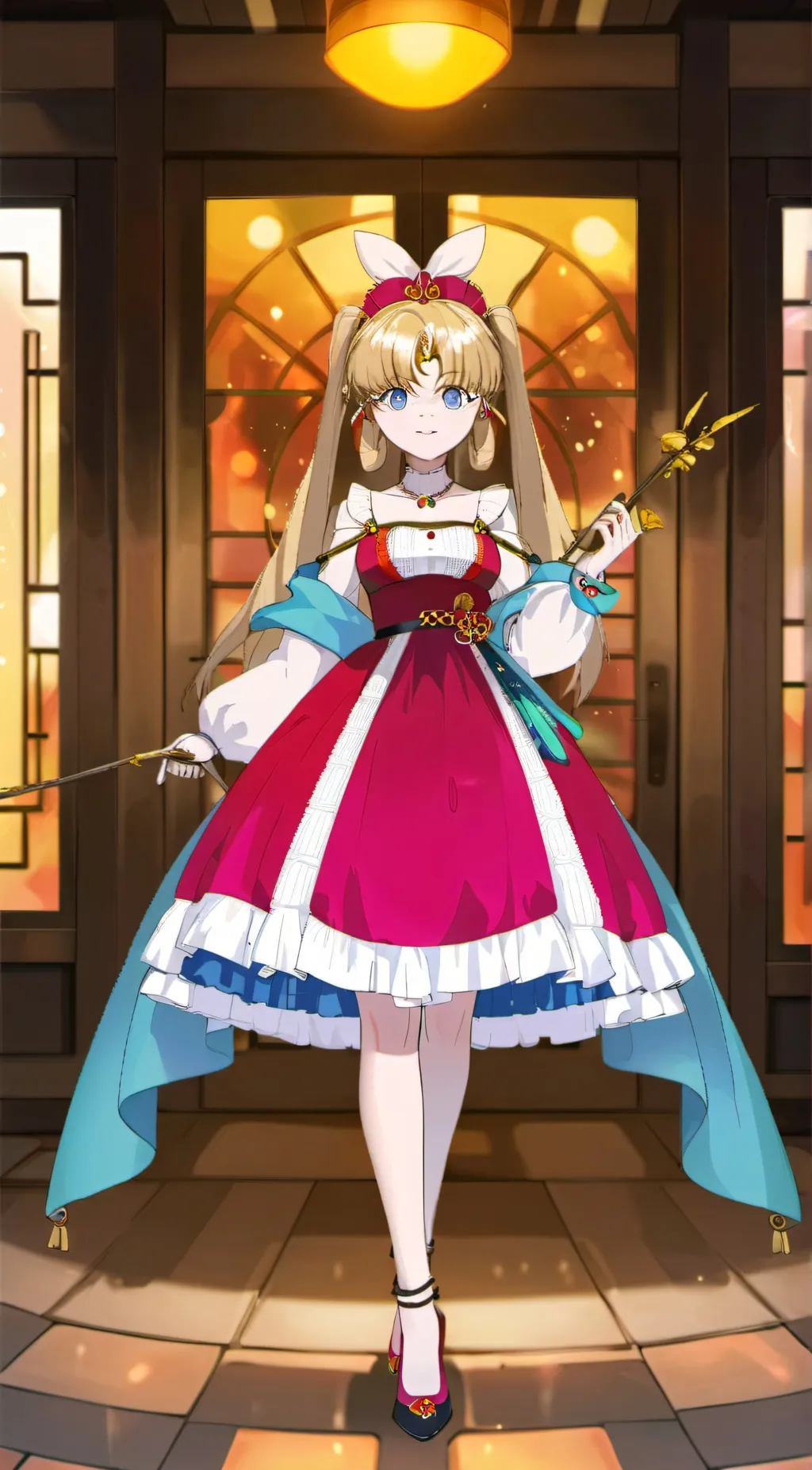 ai character: moon  background