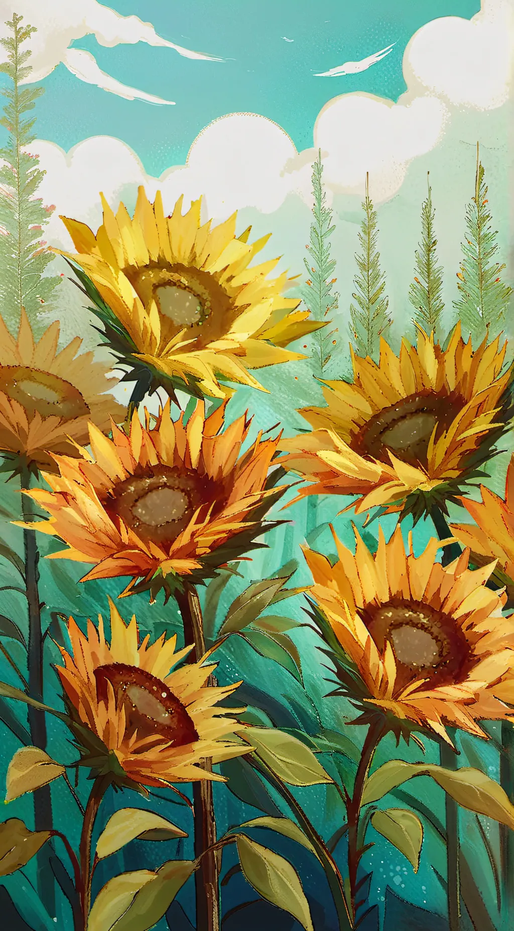 ai character: Sunny background