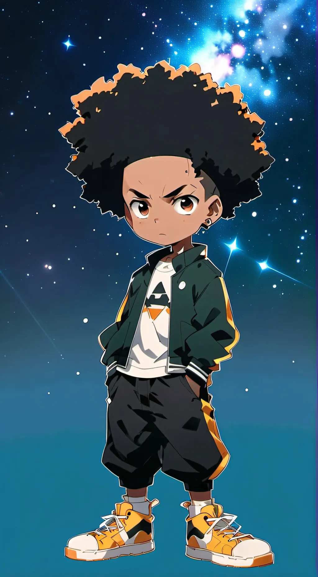 ai character: HUEY background