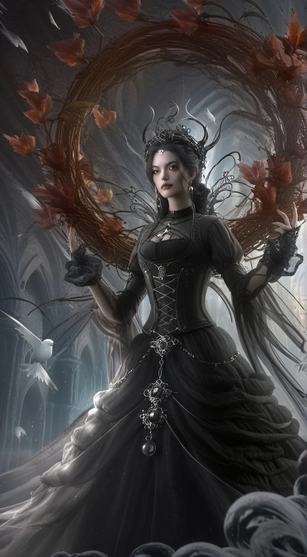 ai character: virgo ♍  background