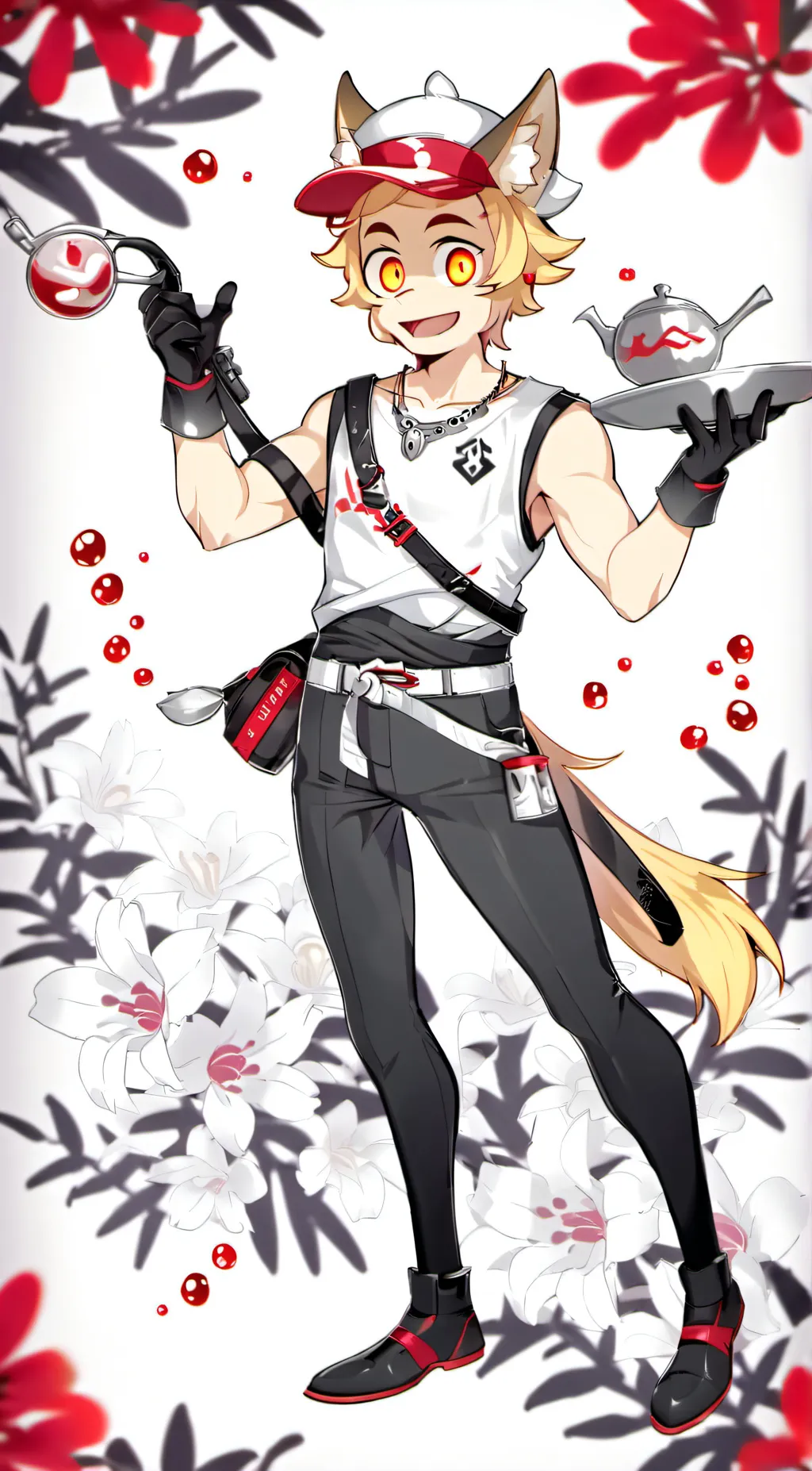 ai character: Kicken chicken  background