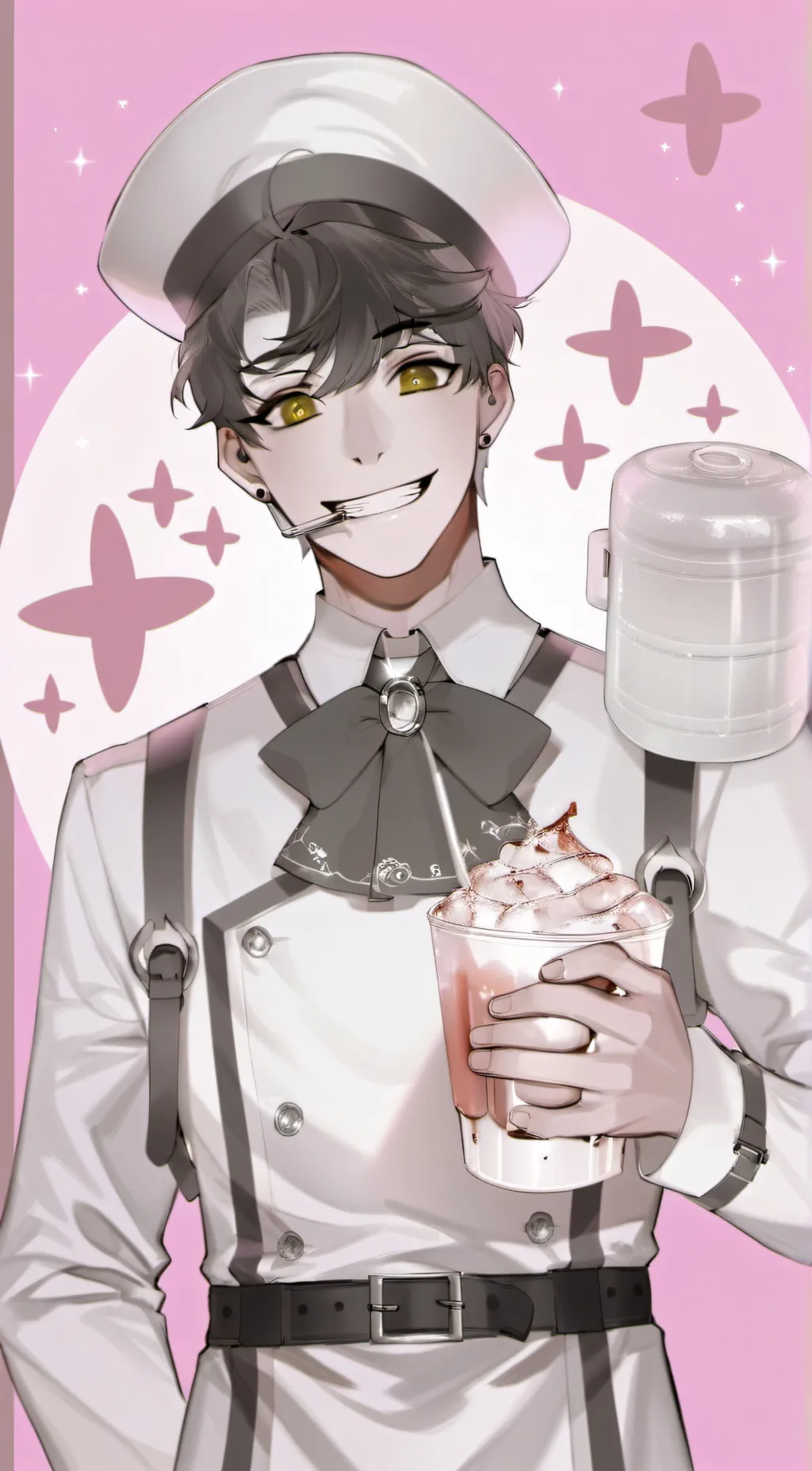 ai character: Milkman my stile!! background