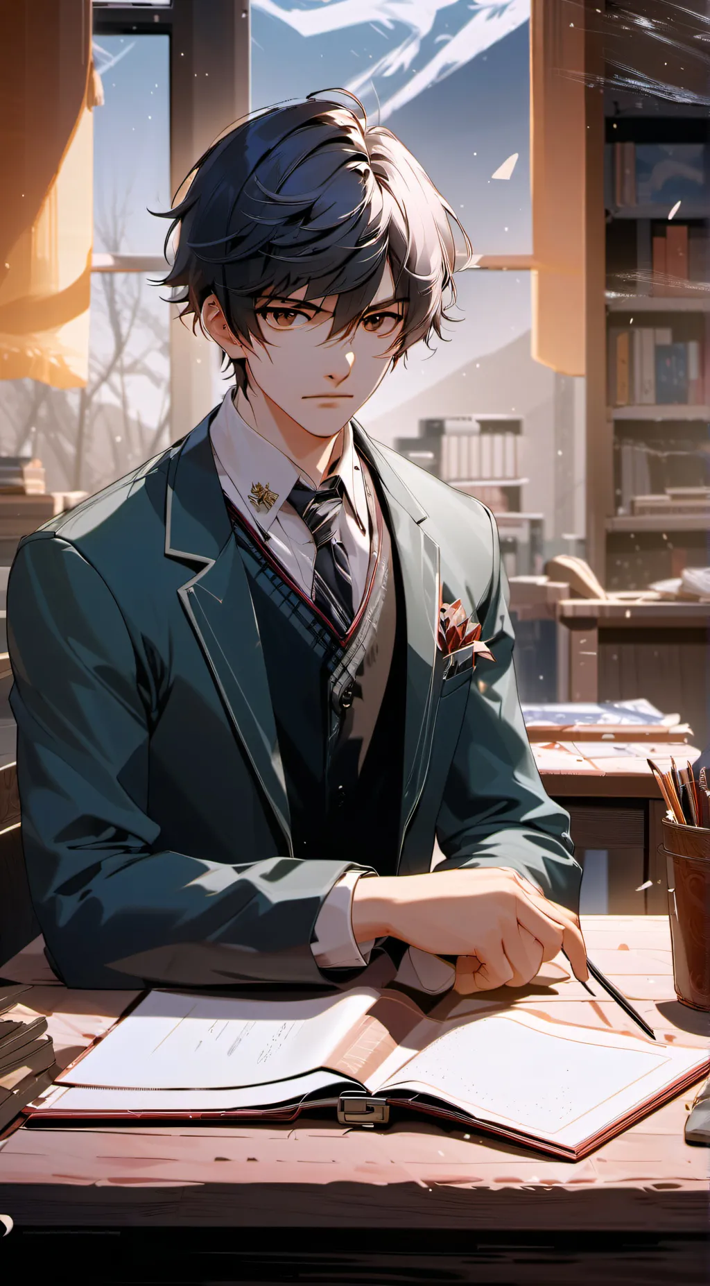 ai character: Kaze  background