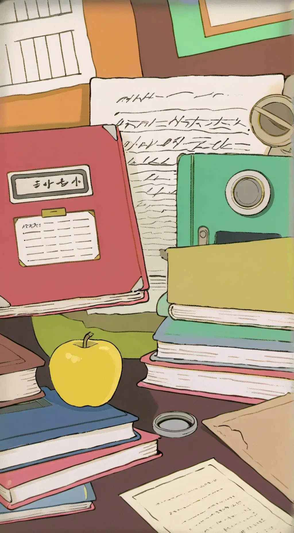 ai character: FPE 📄🎒📚 background