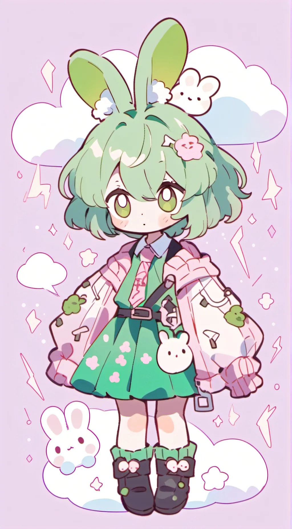 ai character: happy hopscotch background