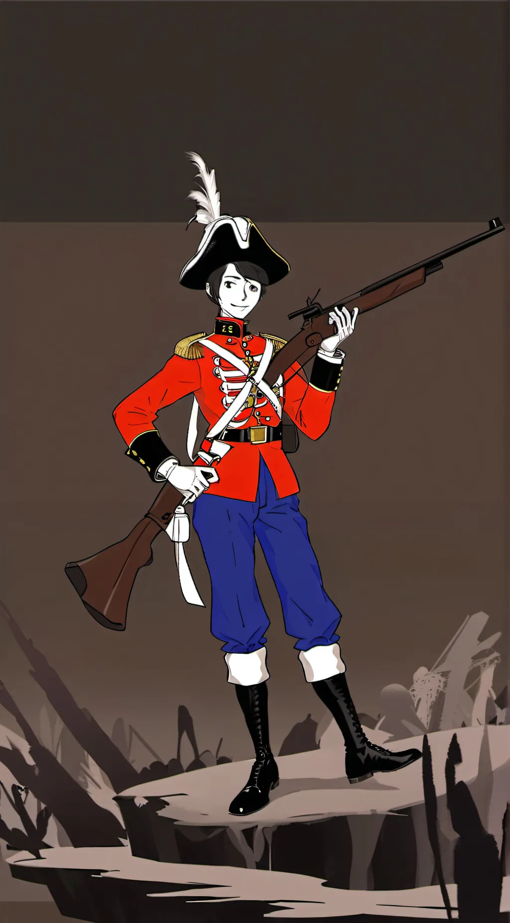 ai character: nutcracker  background