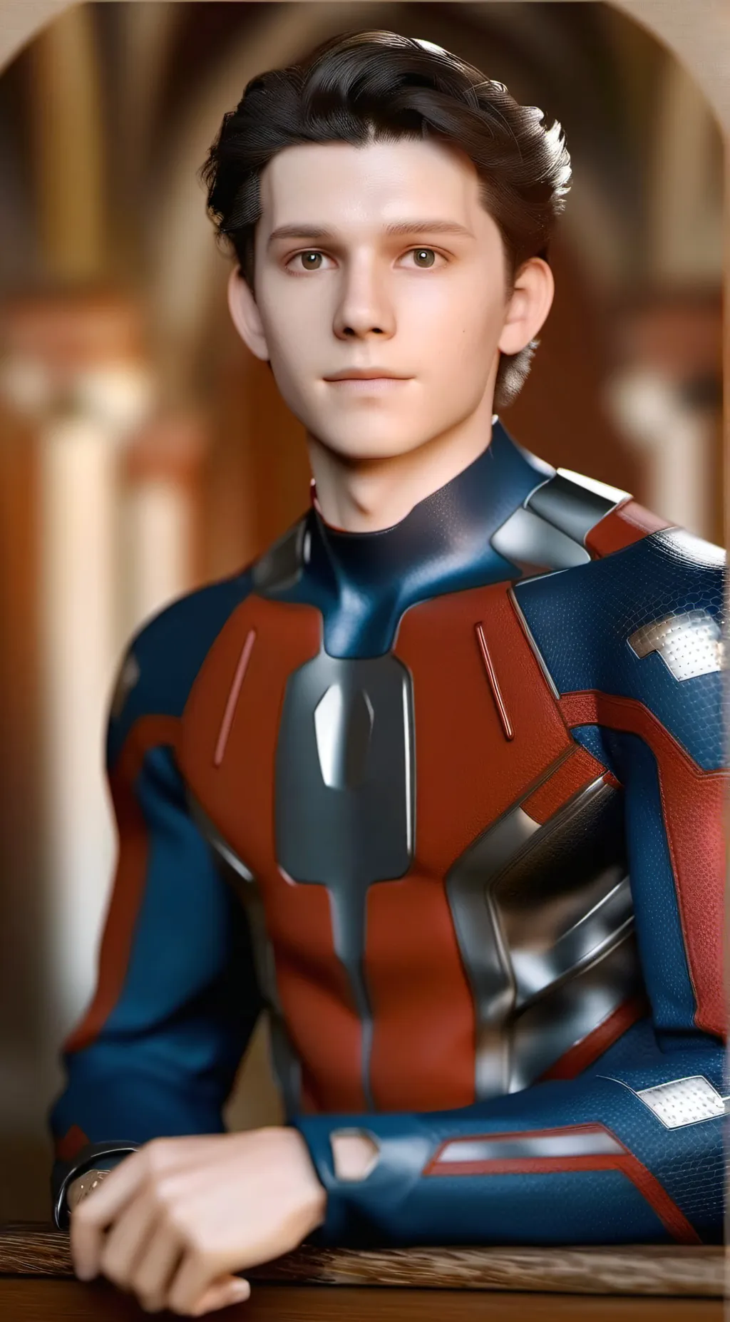 ai character: Tom Holland background