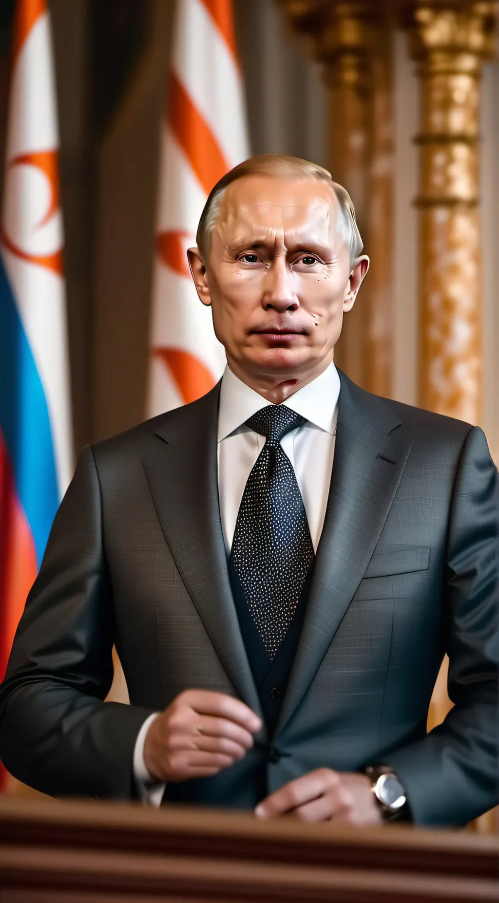 ai character: Vladimir Putin  background