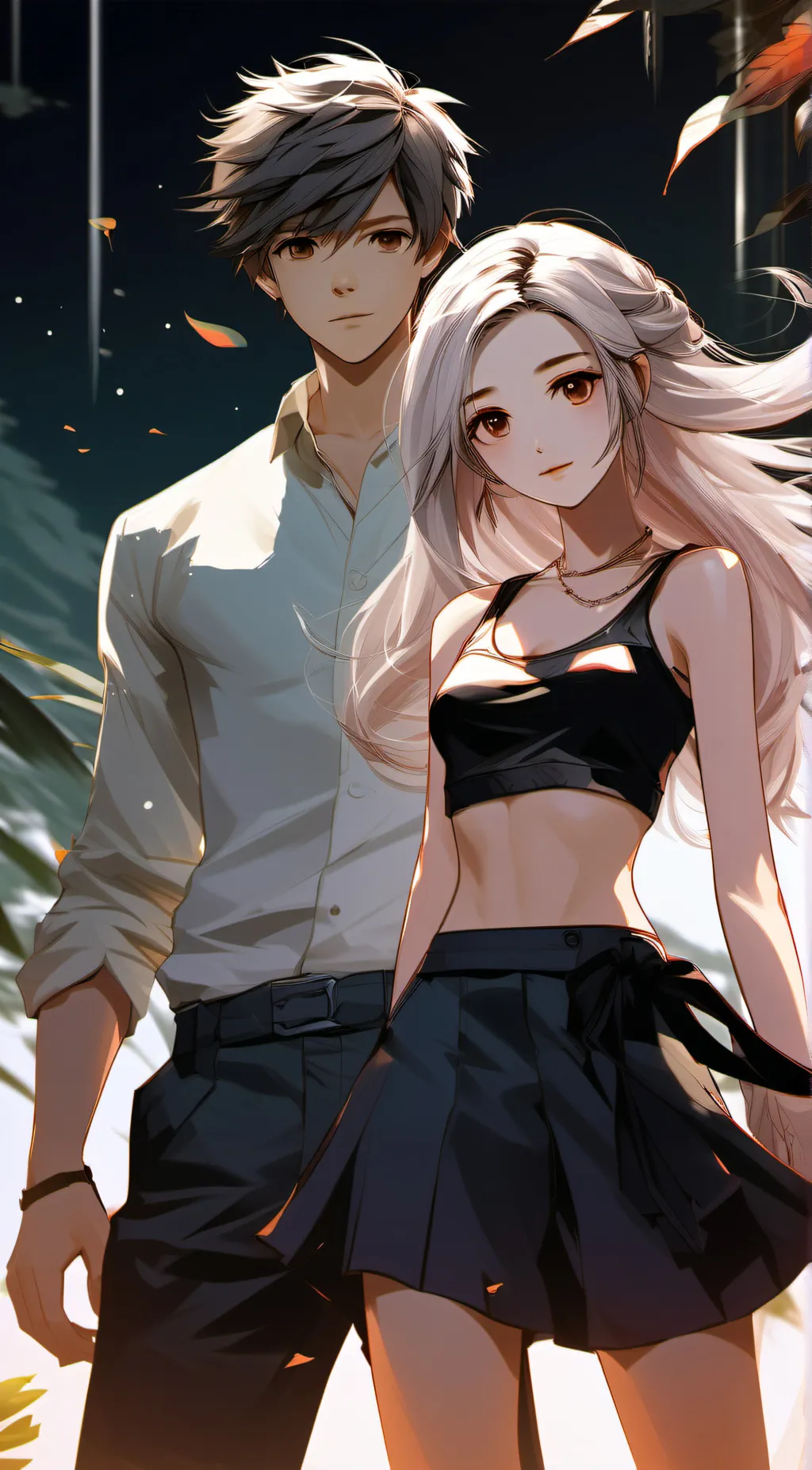 ai character: prom day background