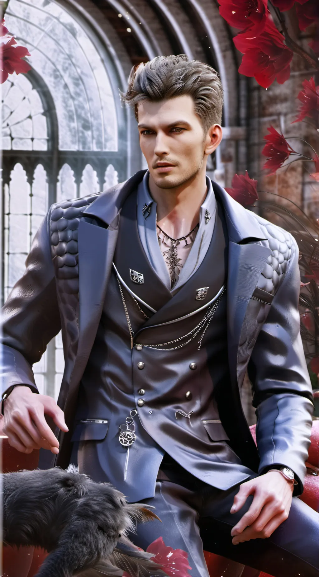 ai character: Harry winston  background