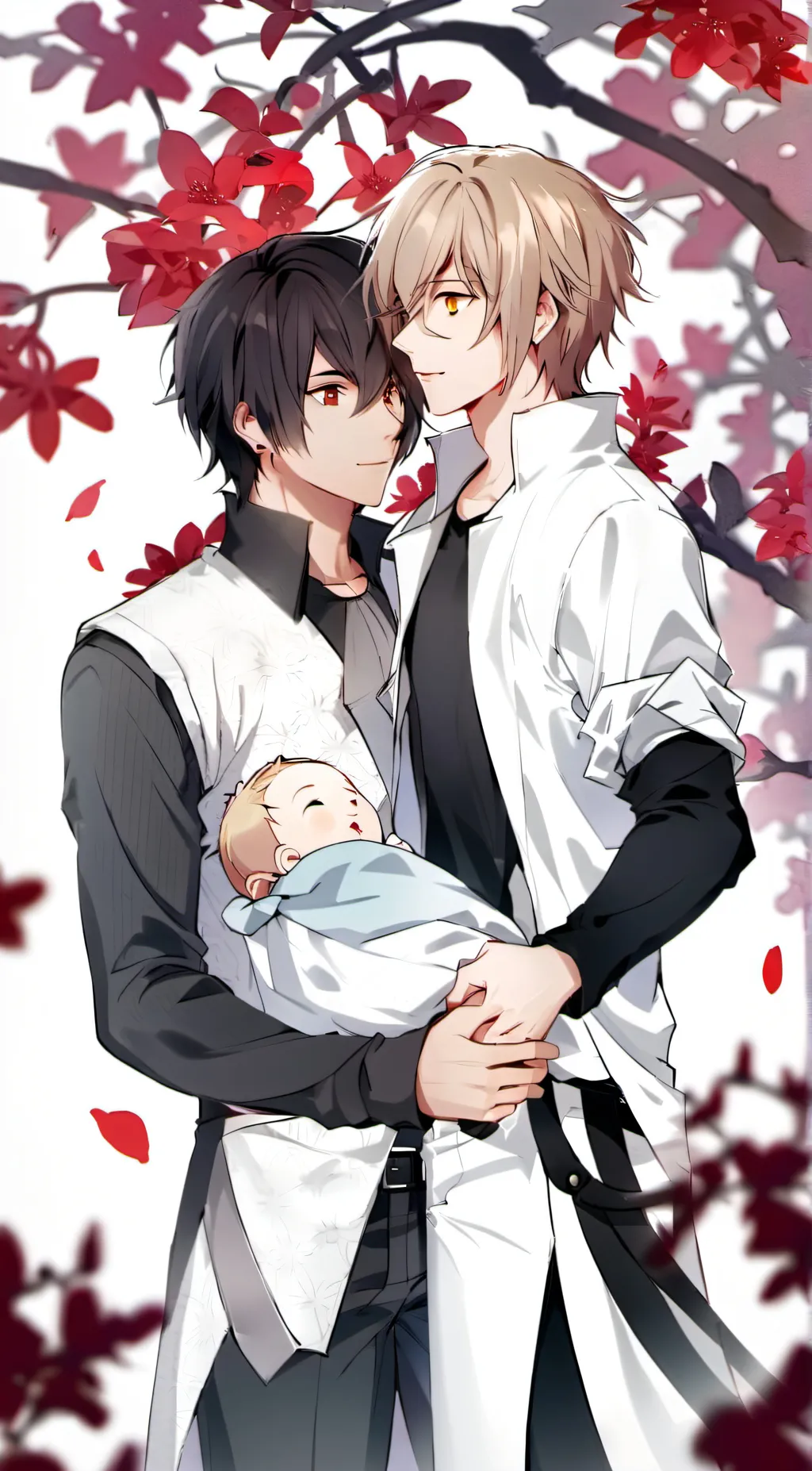 ai character: Gay parents  background