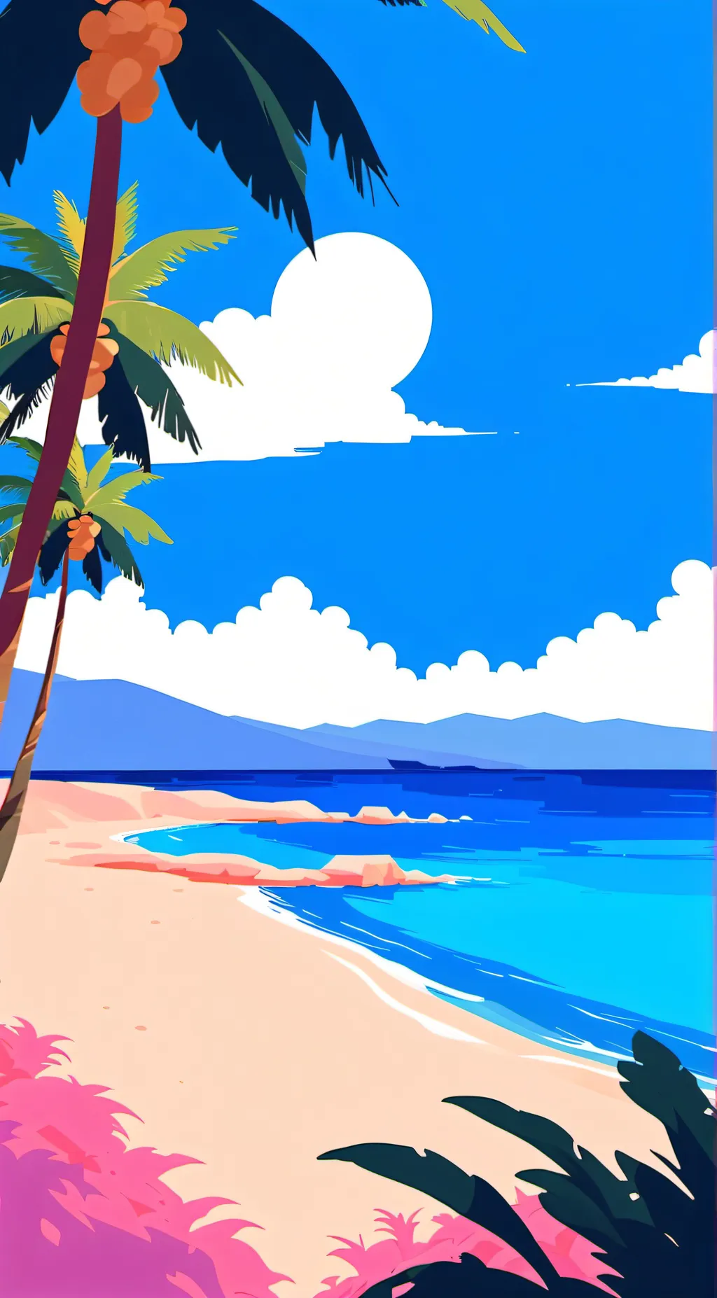 ai character: Vacation with BA background