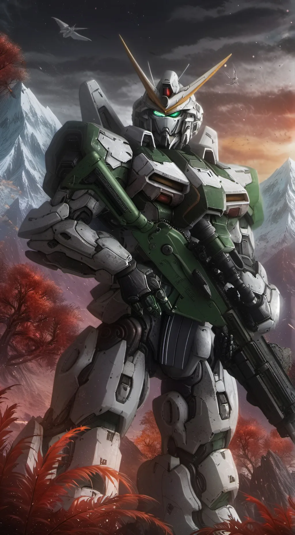 ai character: gundam dynamis background