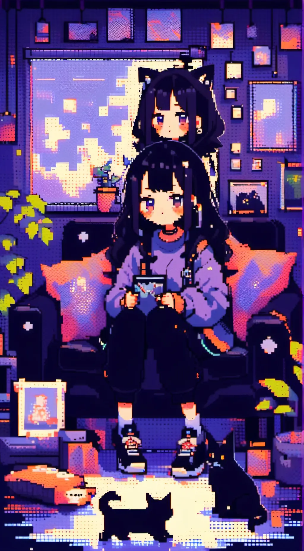 ai character: Athena and Mia background