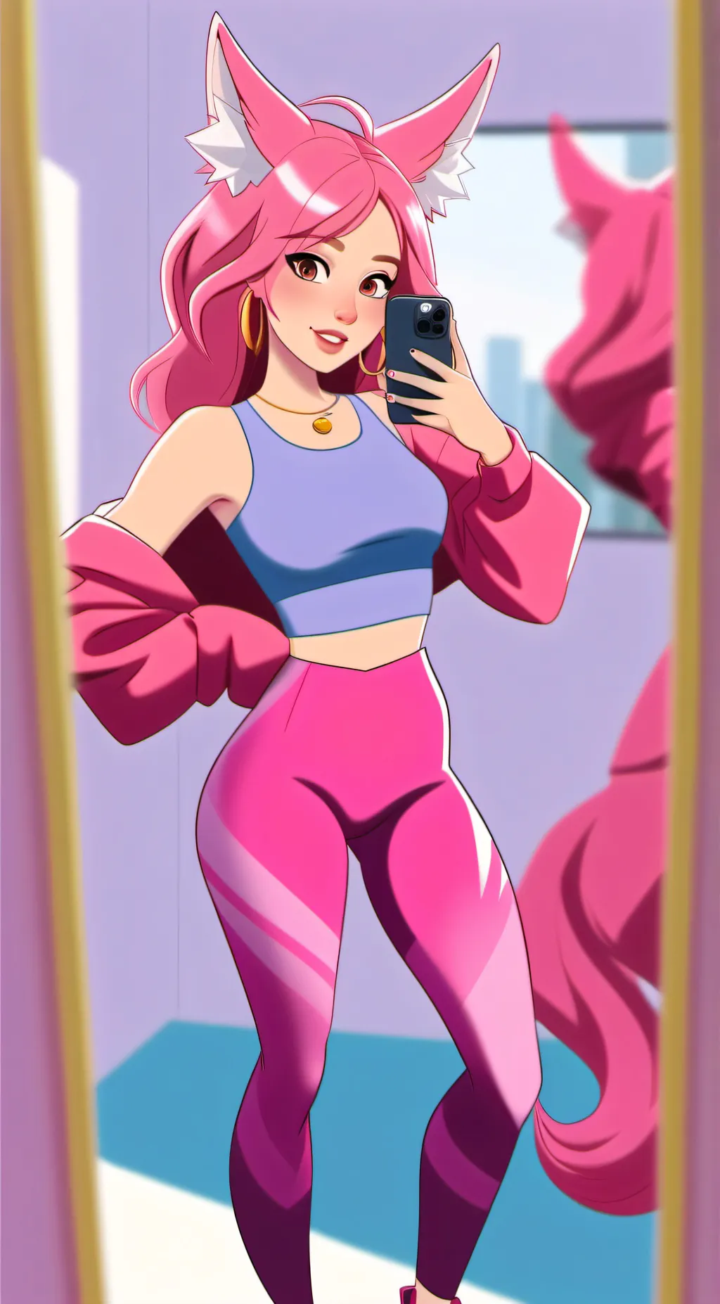 ai character: Foxy background