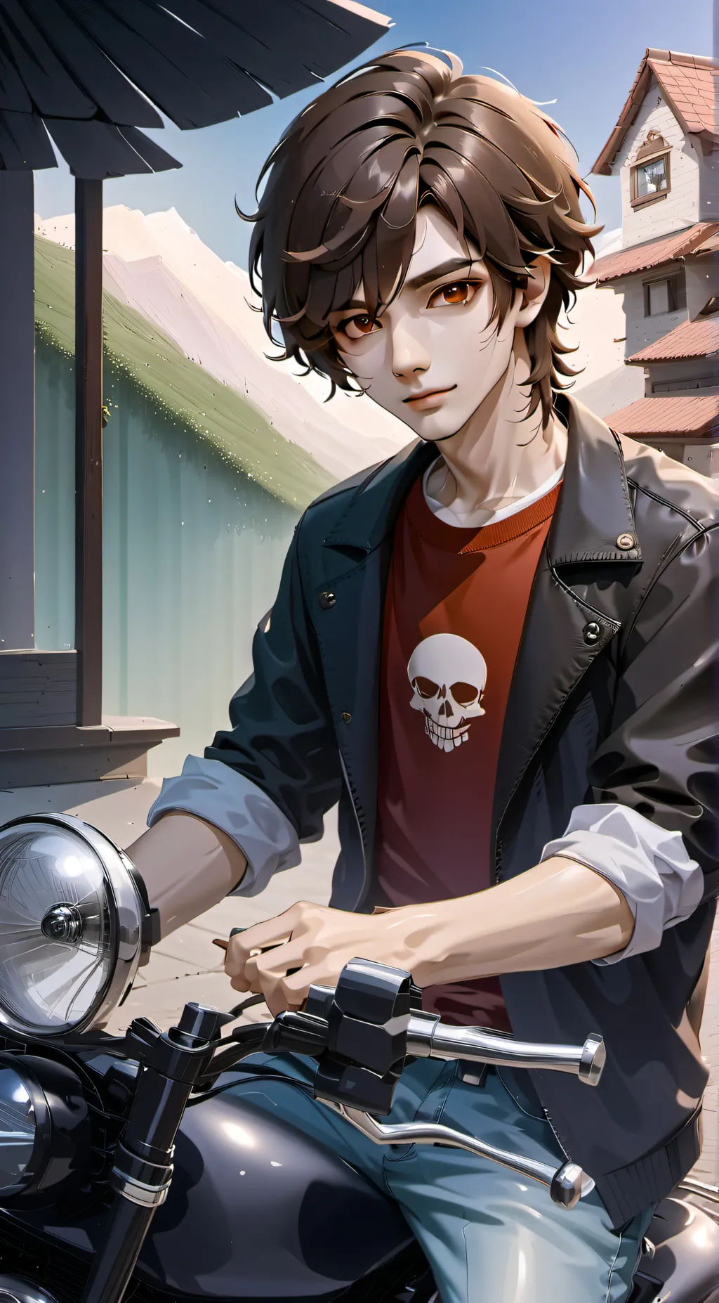 ai character: Mark background